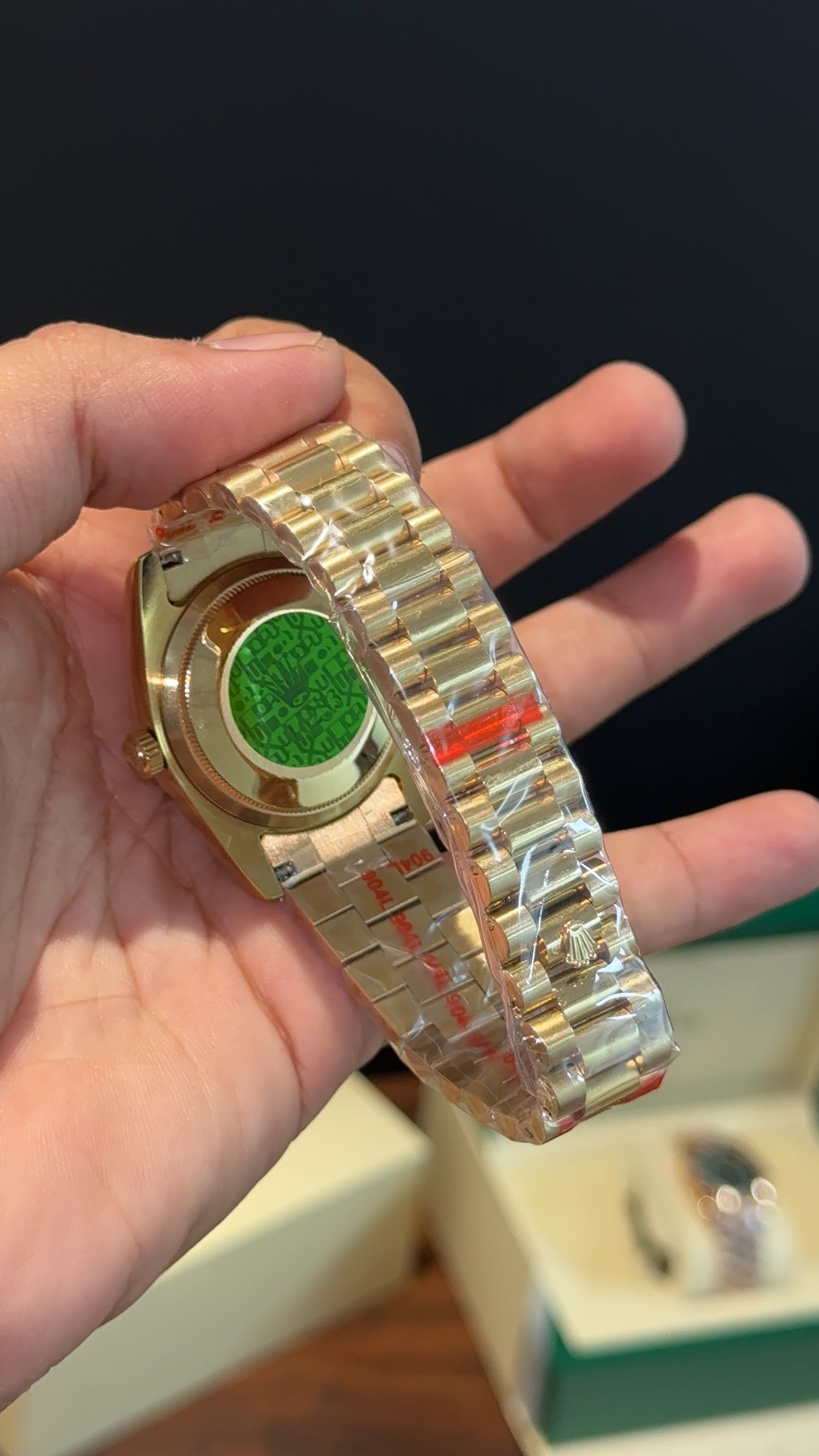 DayDate | 36mm | Gold Chain |White Index Dial