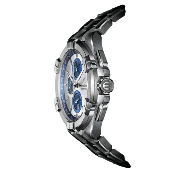 Maurice Lacroix Men’s Quartz Swiss Made Silver Dial 44mm Watch AI1018-SS002-131-1