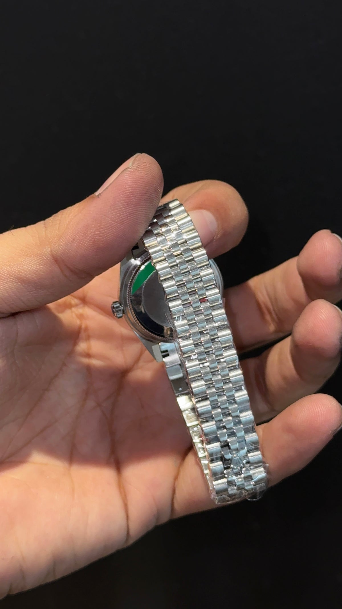 Premium DateJust | Eveline | Diamond Bezel | 30mm | Women | Silver Chain | Blue Index Dial