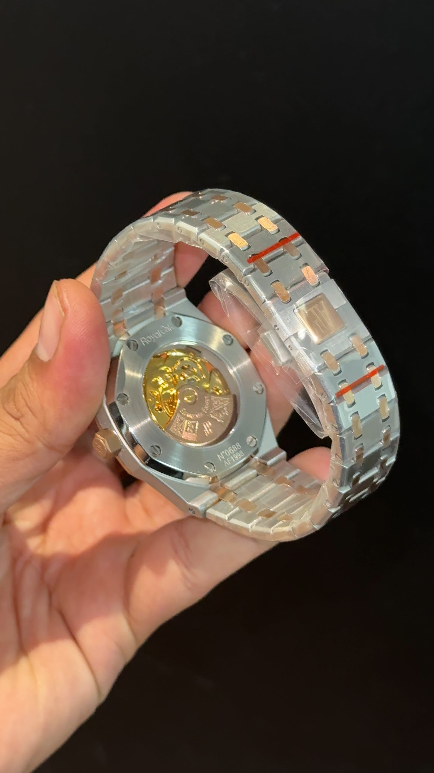 AP Skl | Rose Two Tone | Blue Yellow Dial