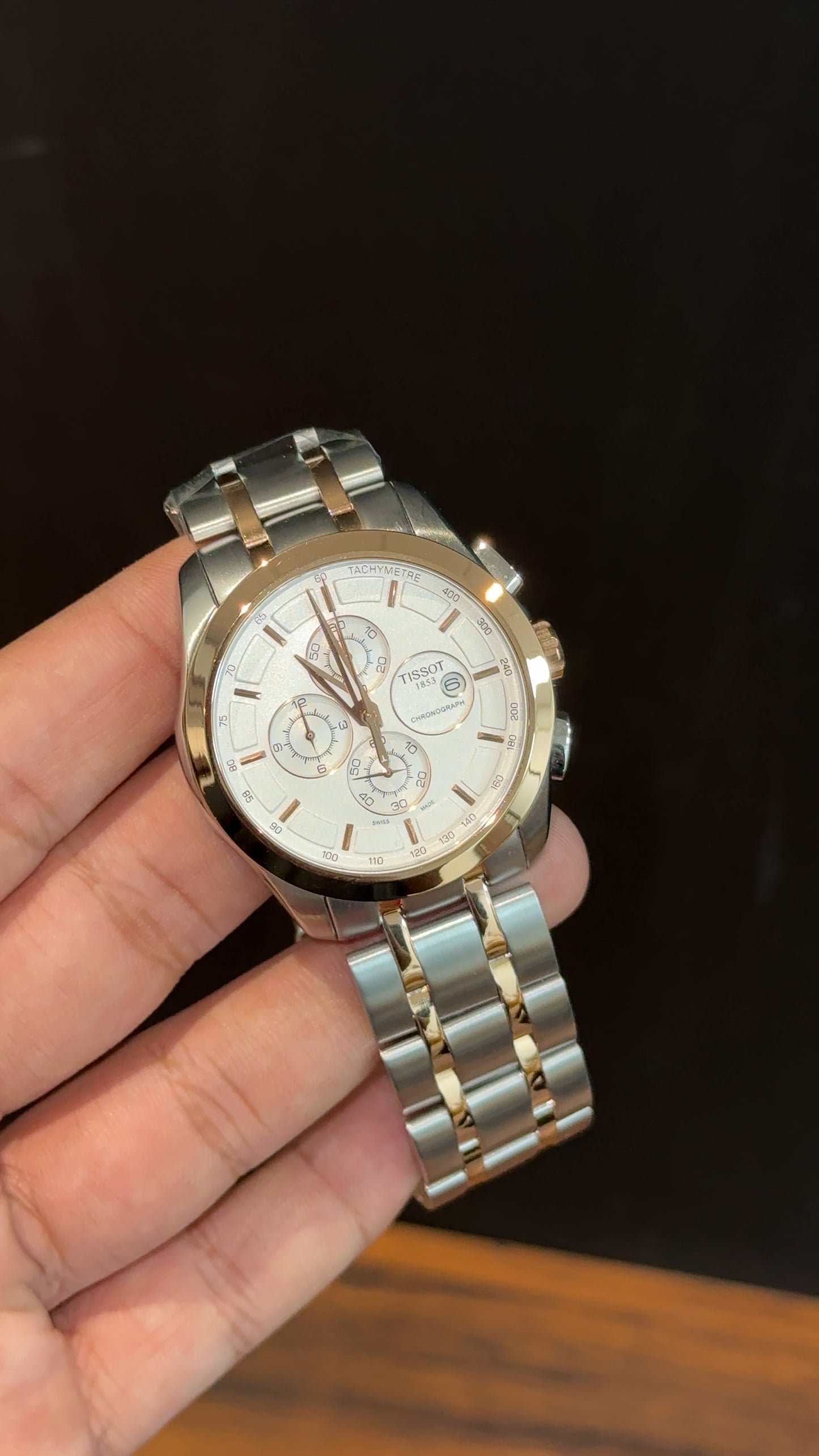 Tissot | Rose Two Tone Oyester | Chrono | White Dial