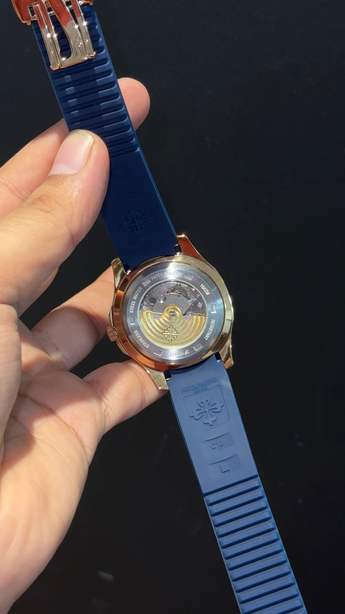 Pp Auto | Aquanaut | Blue Strap | Rose Blue Strap