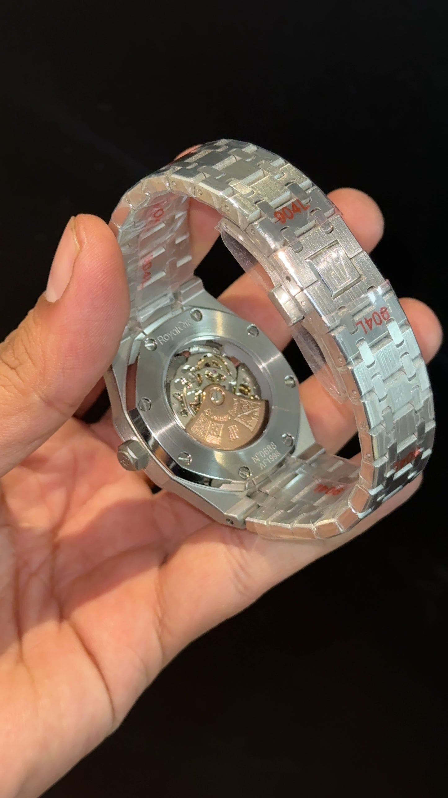 AP Skl | Silver Chain | Blue Grey Dial