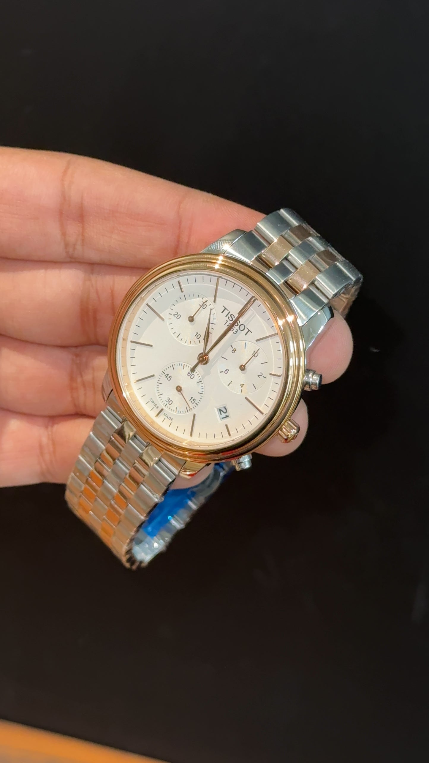 Tissot | Rose Two Tone | Chrono | White Dial