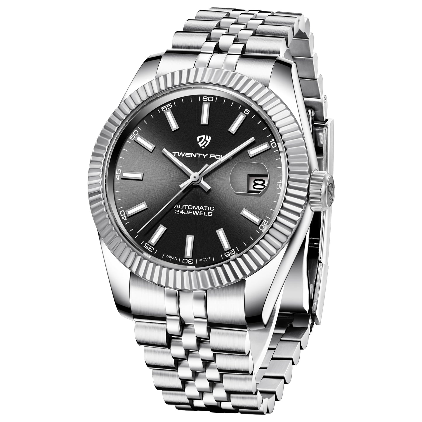 Twenty Four TF-2465 DateJust | Silver Black