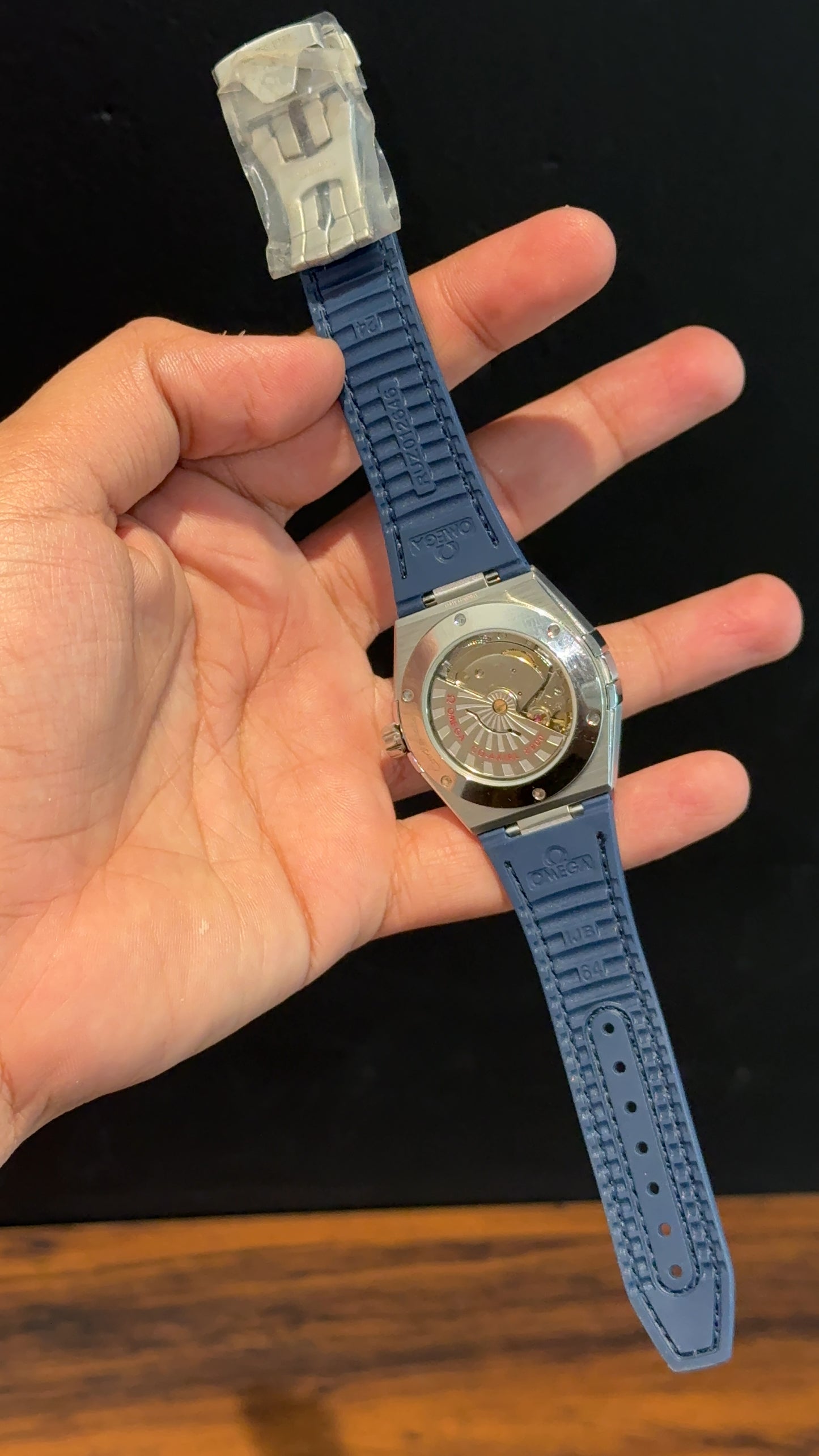 Omega Constellation | Silver Blue Case | Blue Strap | White Dial