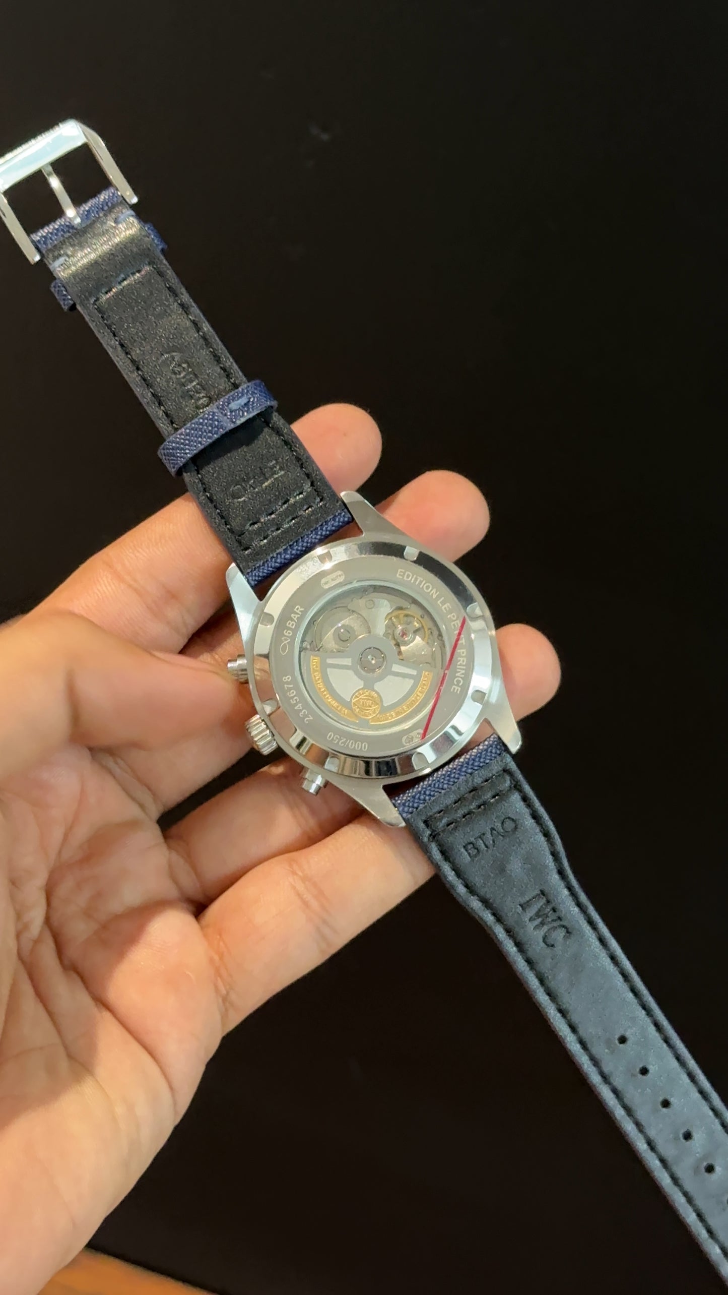 IWC | Blue Fabric Strap | Silver Case | Chrono | Blue Dial
