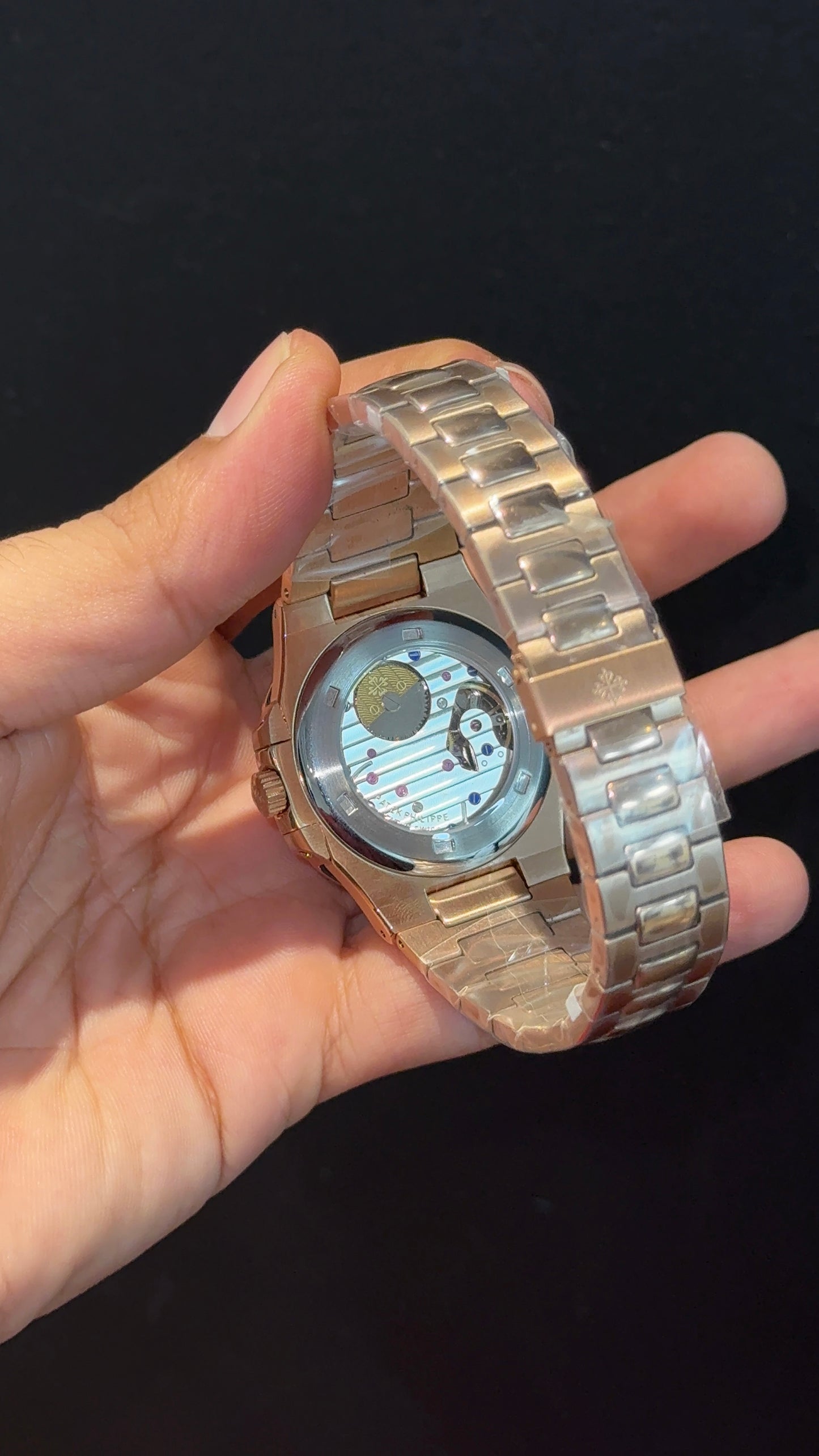 Pp Auto | Moonphase | Rose Chain | Sub Black Dials