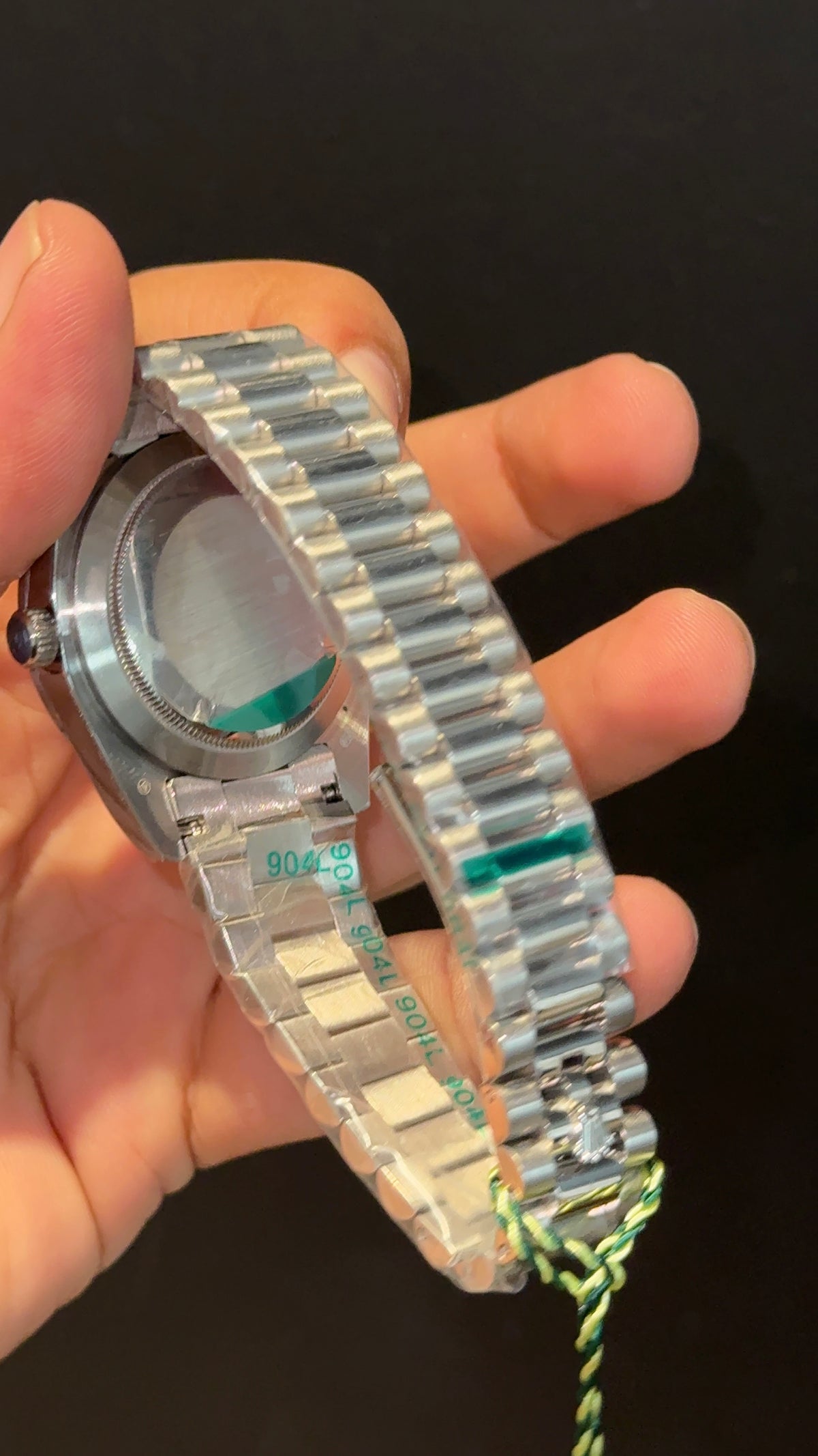 DayDate | Diamond Bezel | Silver Chain | Tiffany Index Dial