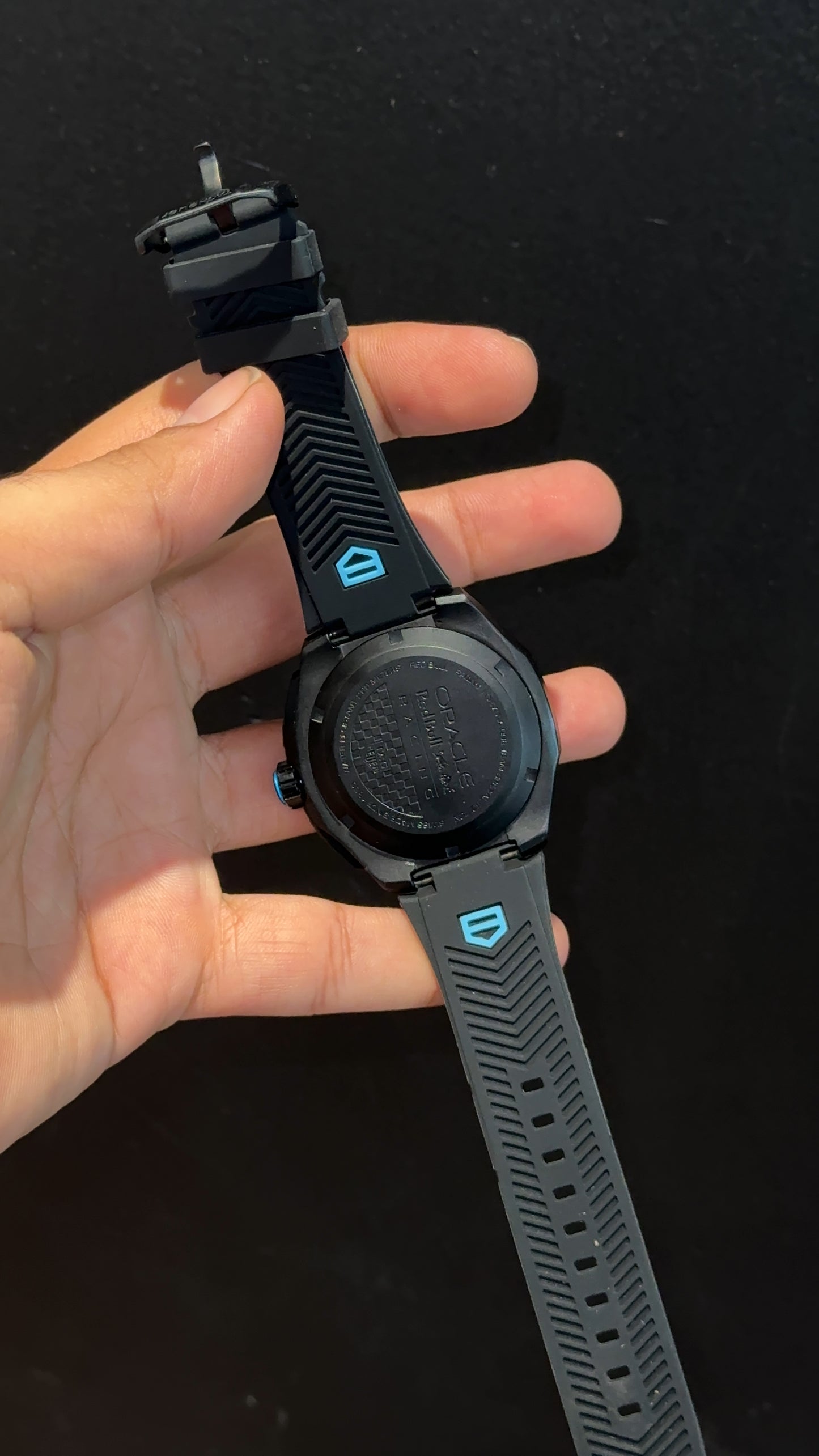 Tag A1 | Black Strap | Chrono | Black Plain Dial