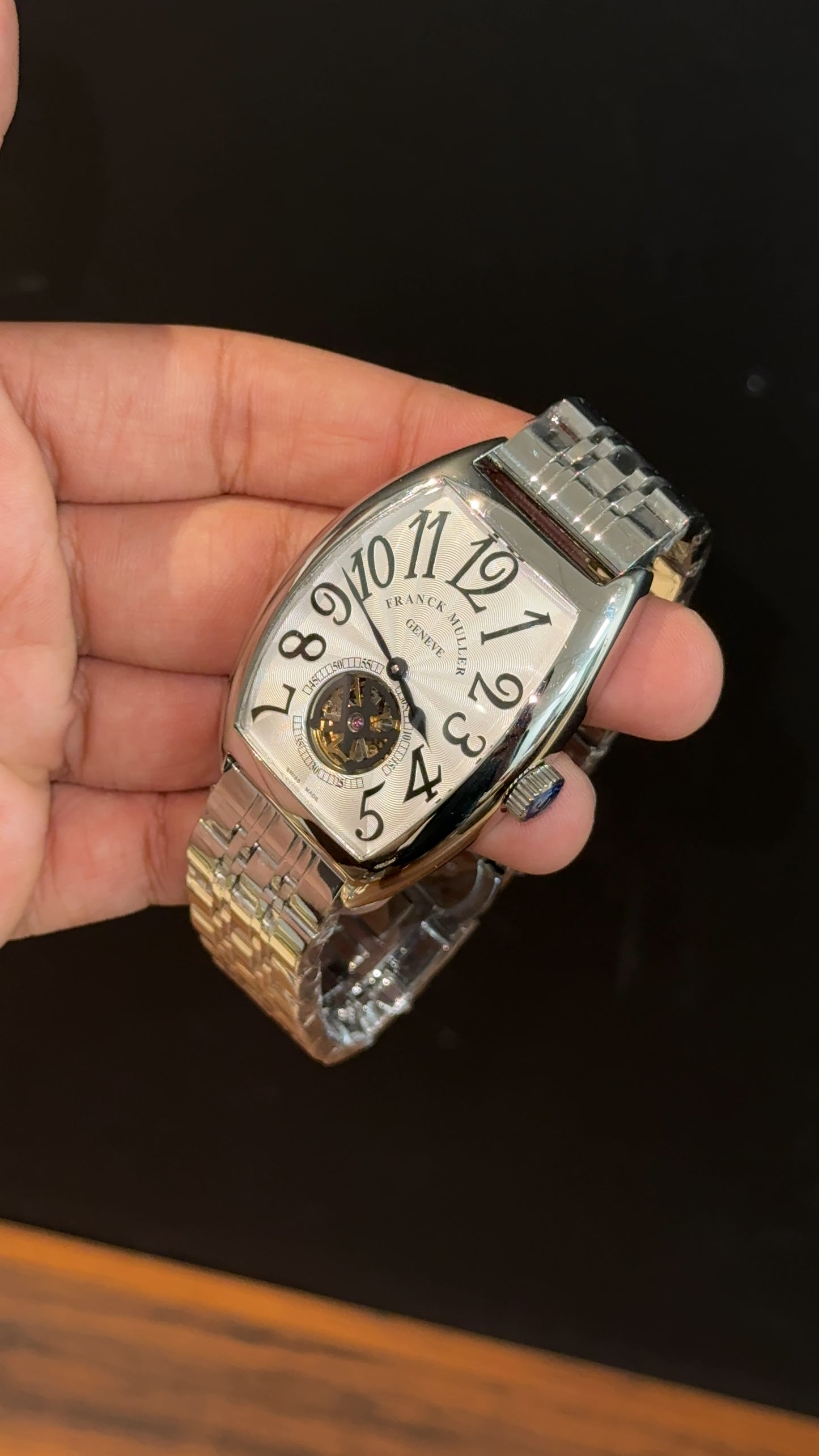 Franck muller | Silver Chain | White Pendulum Dial