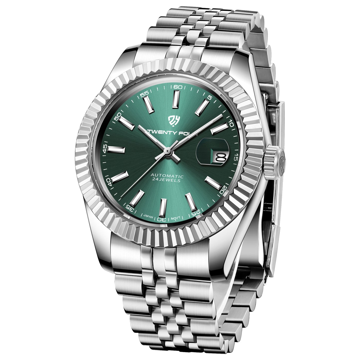 Twenty Four TF-2465 Datejust | Silver Green