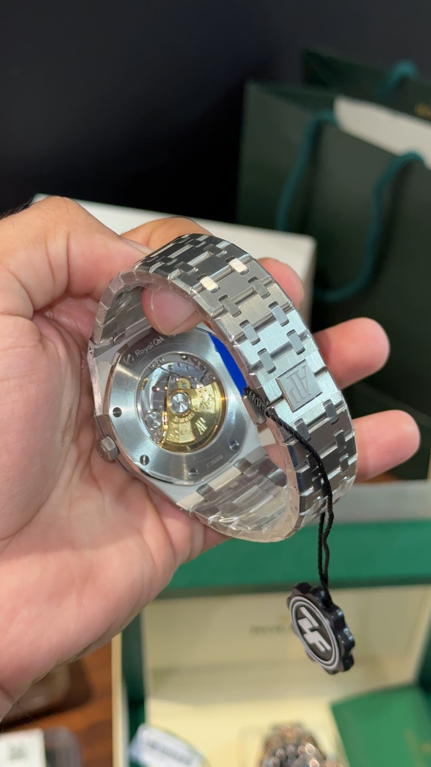 Premium AP | Auto | Silver Chain | Blue Dial