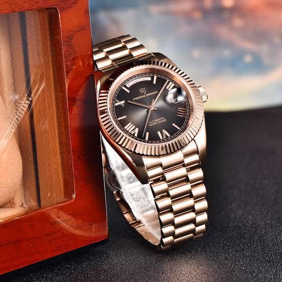 Twenty Four TF-2475 Day Date | Rose Chain | Smokey Dial