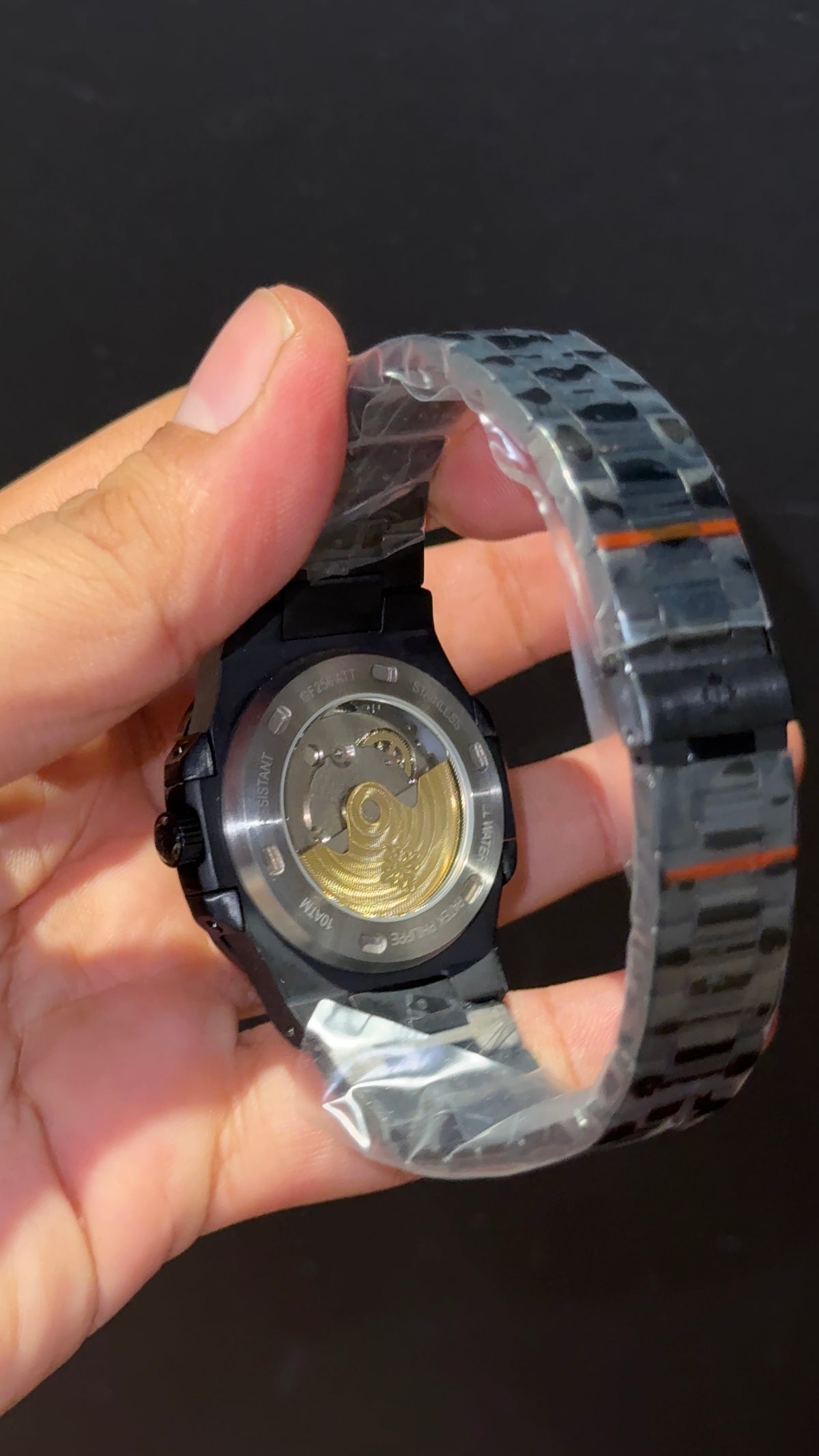 PP Auto | Black Chain | Green Dial