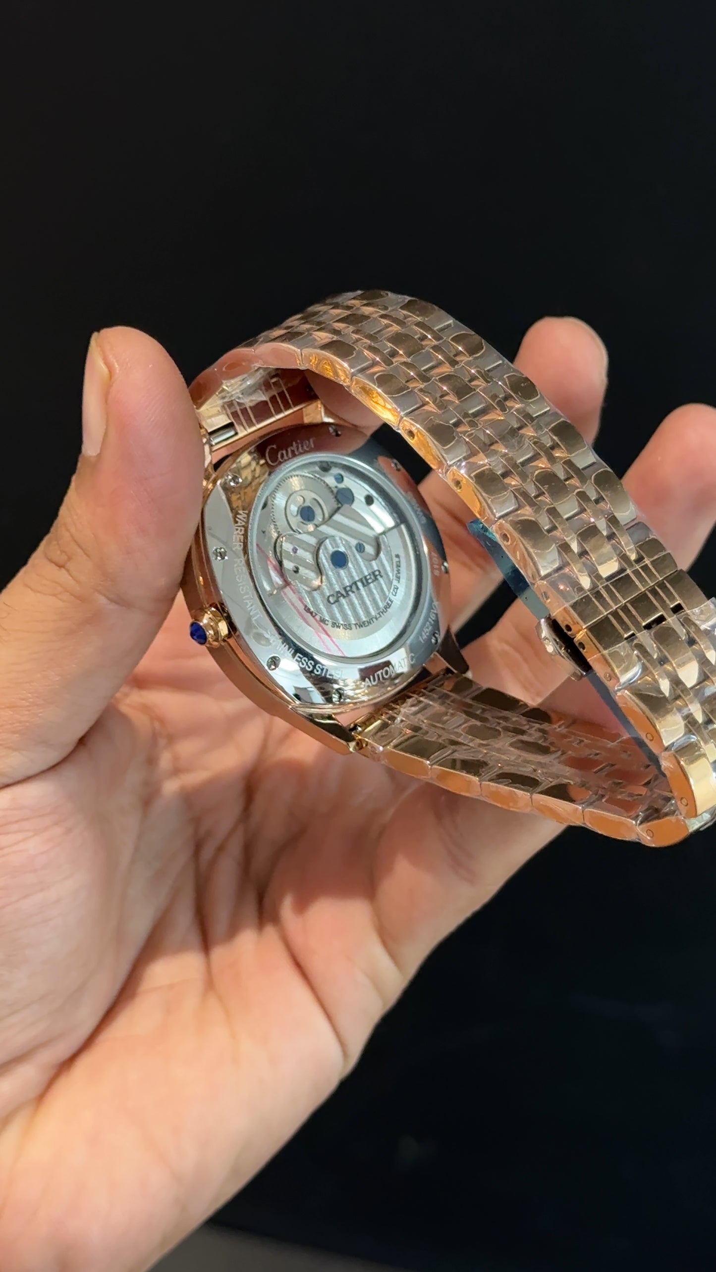 Cartier | Rose Chain | Pendulum | Moonphase | Shady White Blue Dial