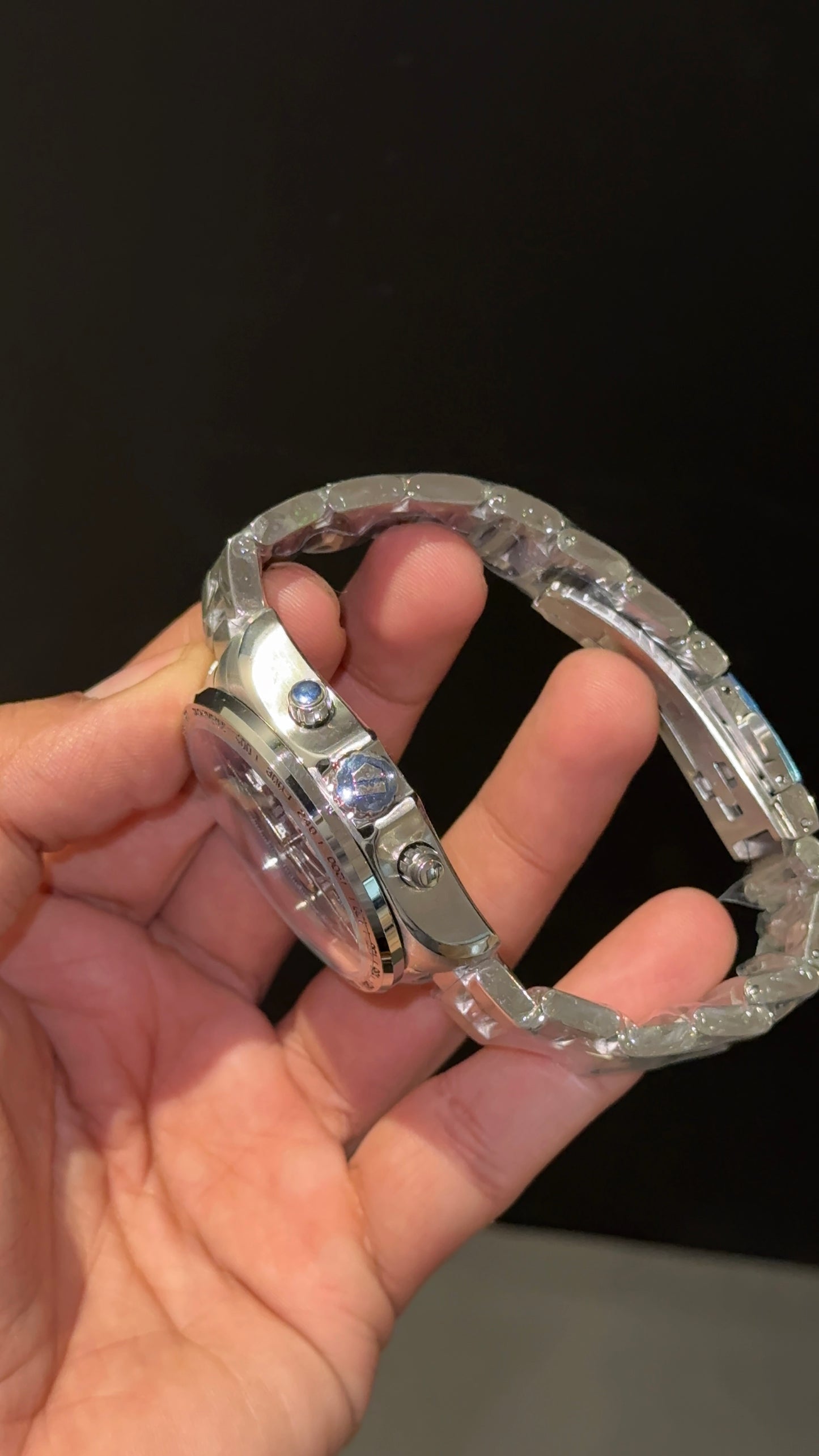 Tag Calibre 17 | Silver Chain | Blue Dial