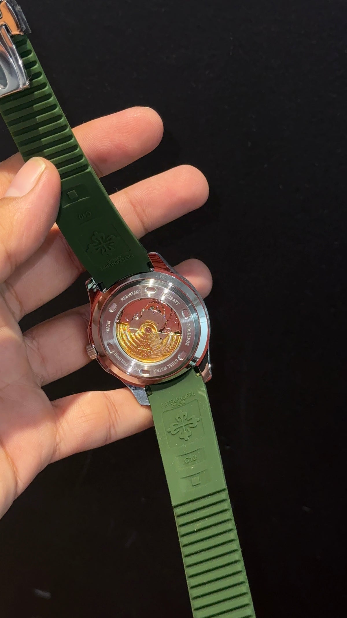 Pp Auto | Aquanaut | Green Strap | Green Dial