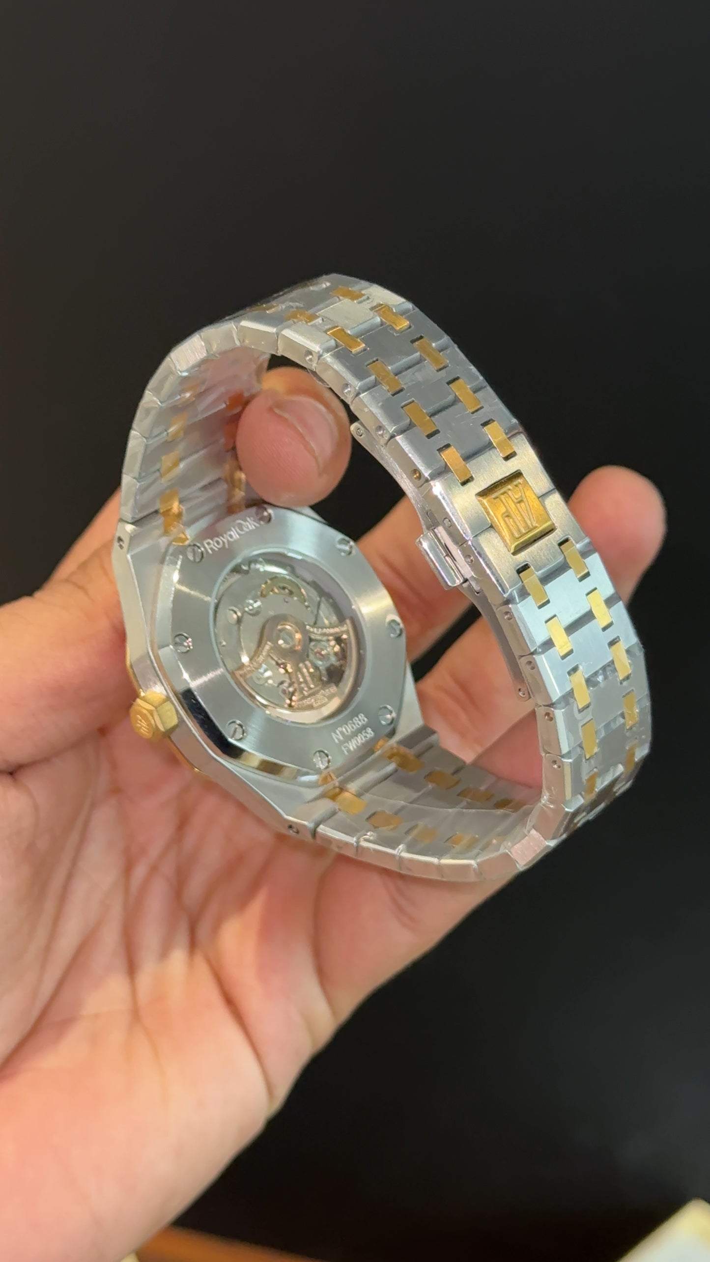 AP | Auto | Gold Two Tone | White  Box Dial