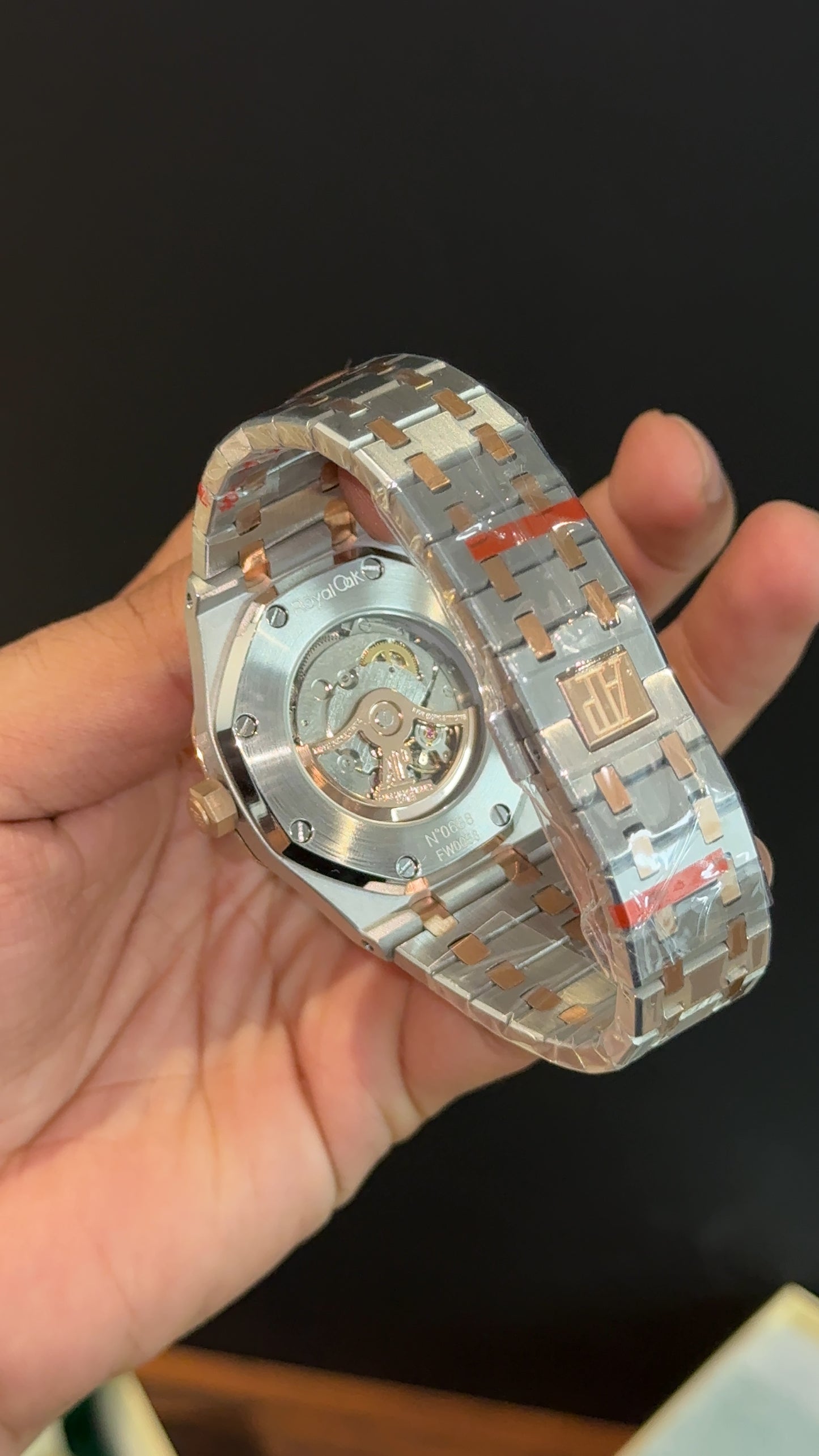 AP | Auto | Rose Two Tone | Blue Box Dial