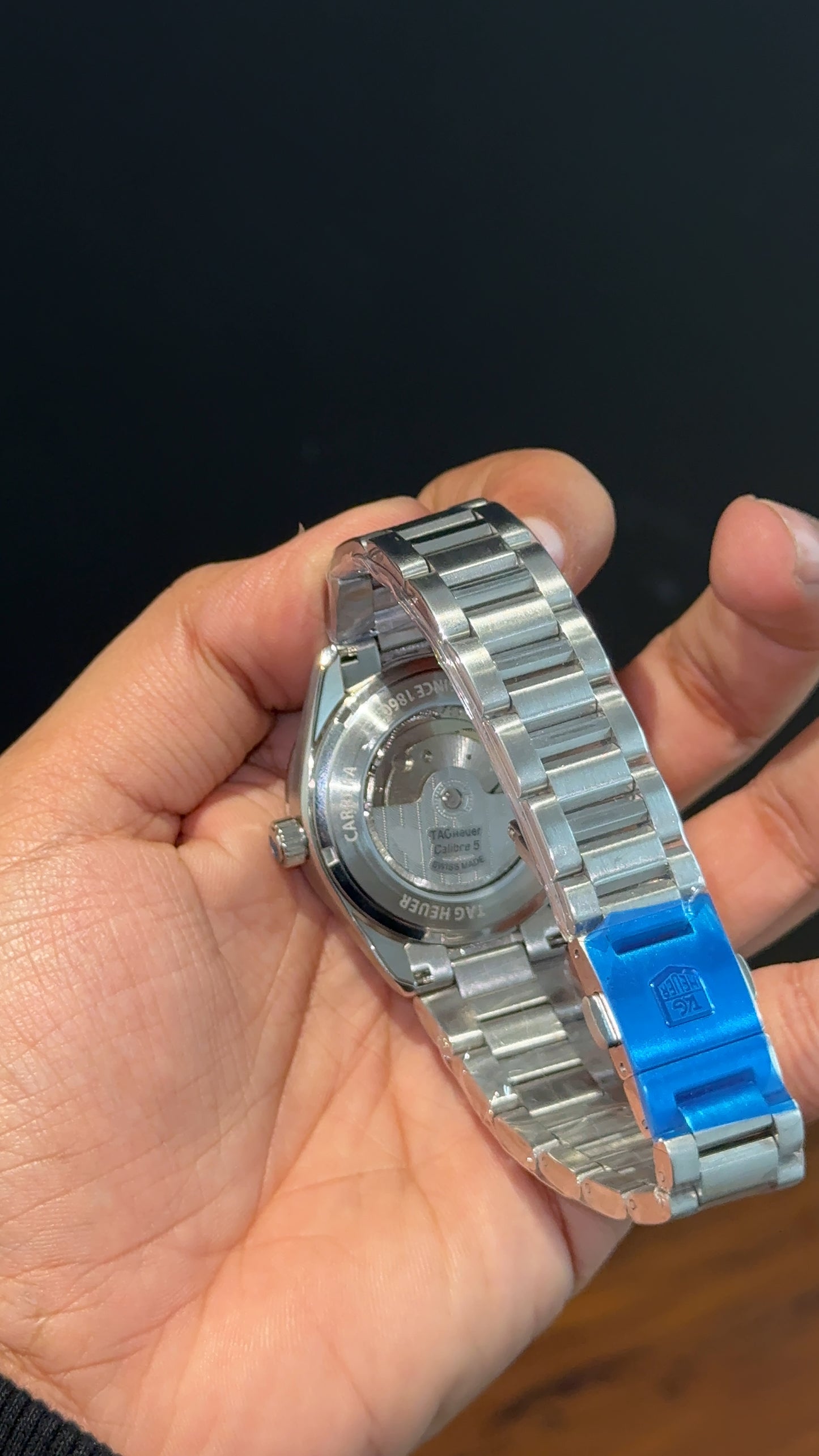 Tag Carrera | DayDate | Silver Chain | Black Rose Dial