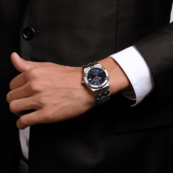 Maurice Lacroix Men’s Quartz Swiss Made Blue Dial 44mm Watch AI1108-SS002-430-1