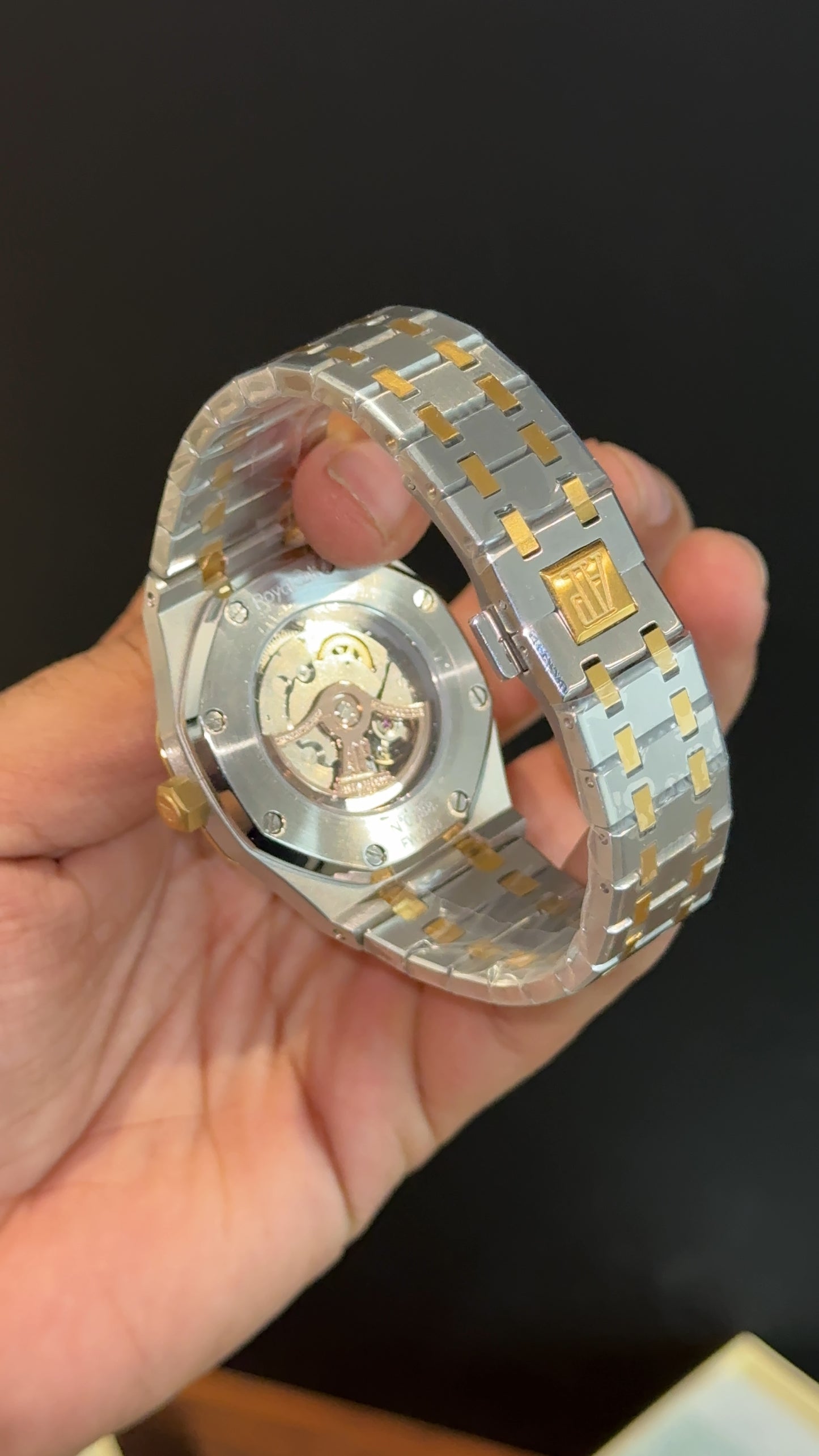 AP | Auto | Gold Two Tone | Black Box Dial