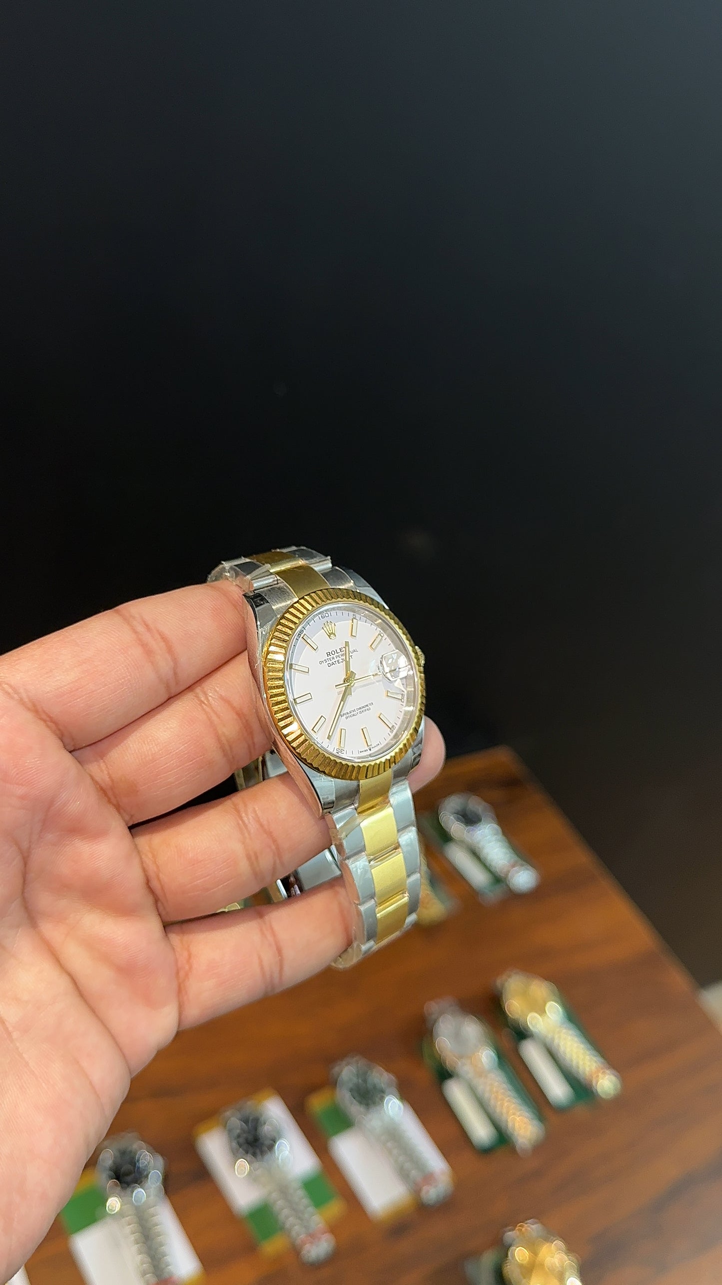 Premium Datejust | 40mm | Gold Two Tone Oyester | White Dial