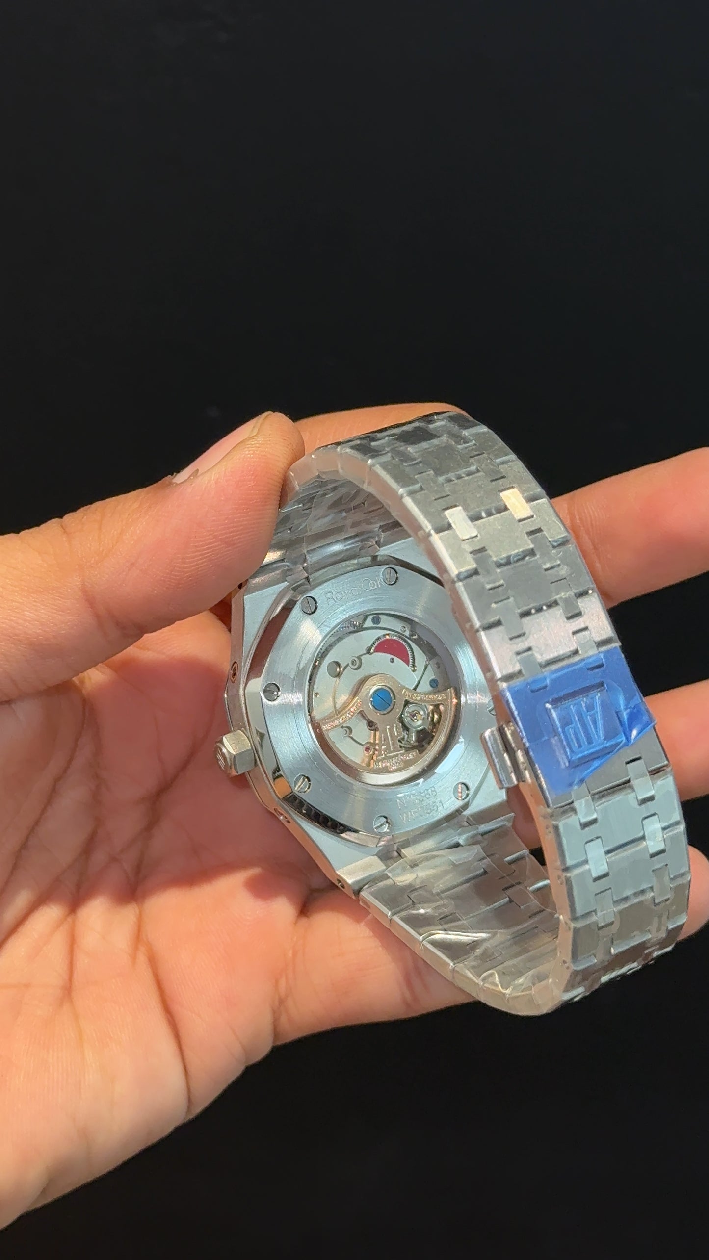 AP Auto | Silver Chain | Chrono | Calendar Edition | Blue Box Dial