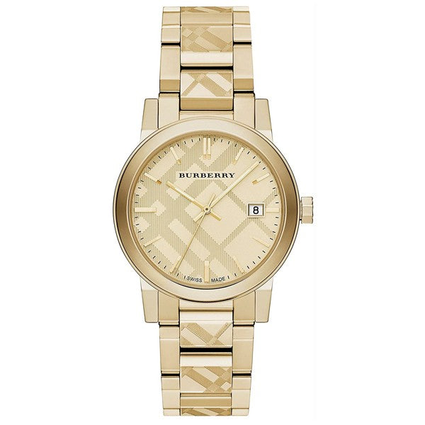 Burberry Men’s | Stainless Steel Gold Dial 38mm Watch BU9038