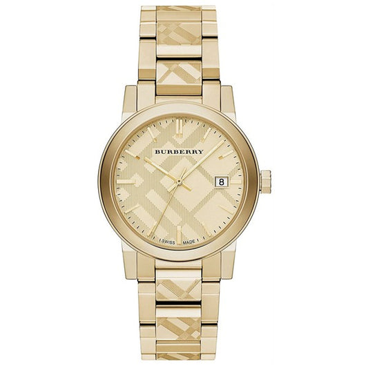 Burberry Men’s | Stainless Steel Gold Dial 38mm Watch BU9038