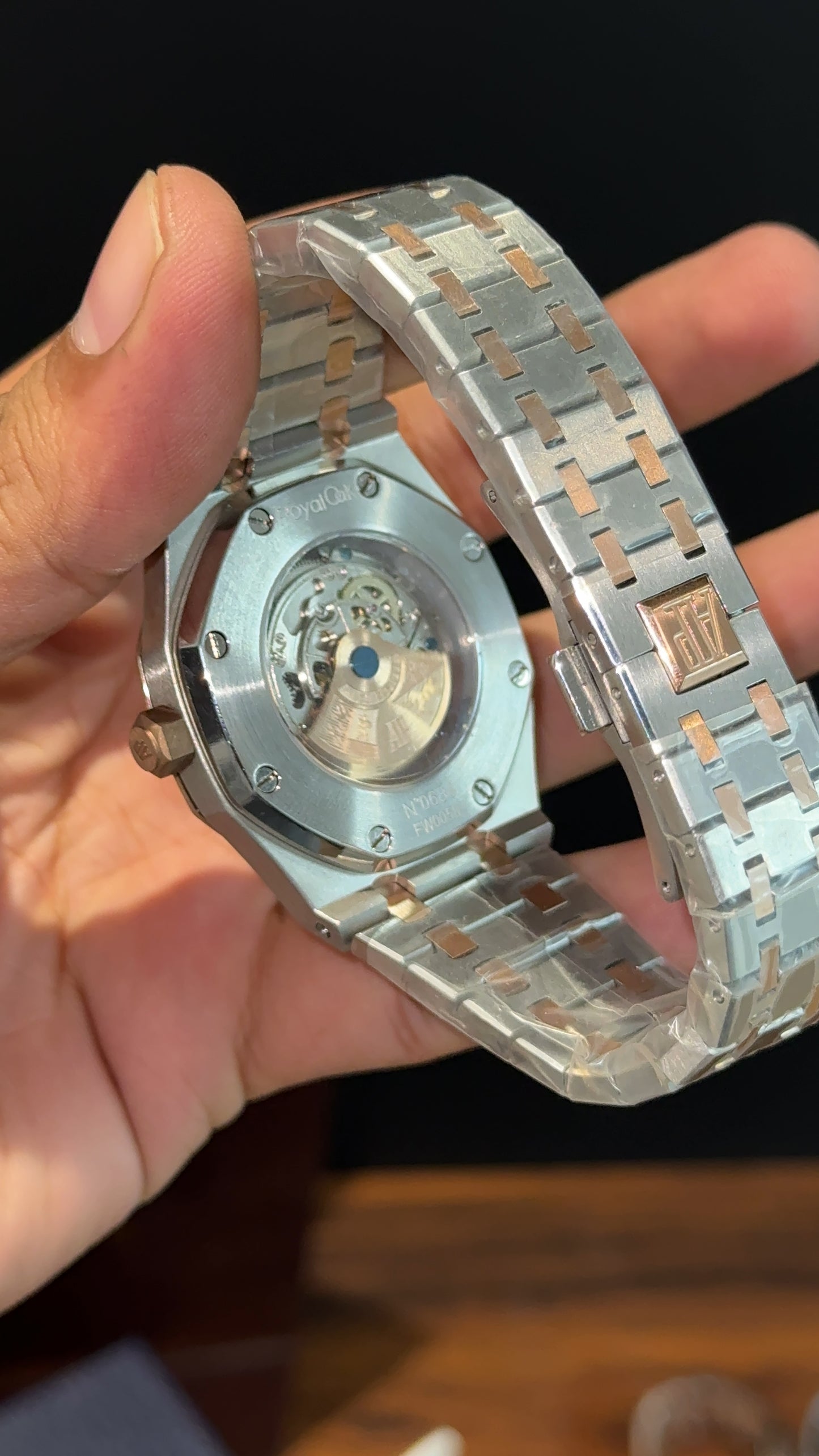 AP Skeleton | Auto | Rose Two Tone | Blue Dial