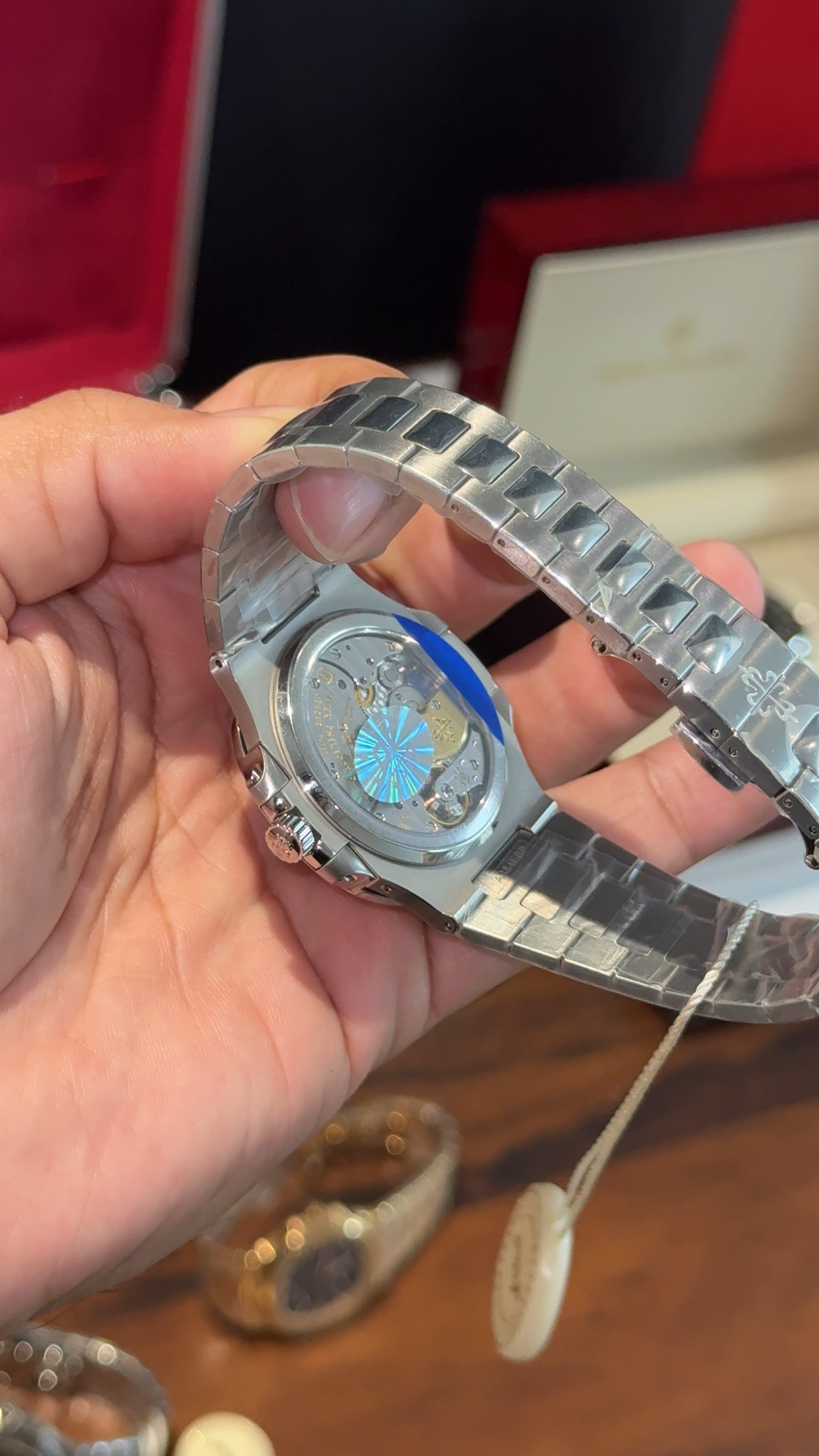 Premium Patek | Silver Chain | Chrono | Blue Dial
