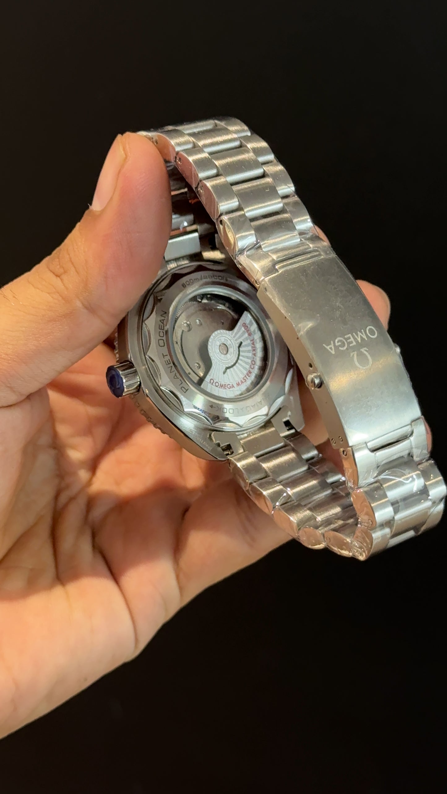 Omega Seamaster | Silver Chain | light Blue Bezel | Light Blueish Dial