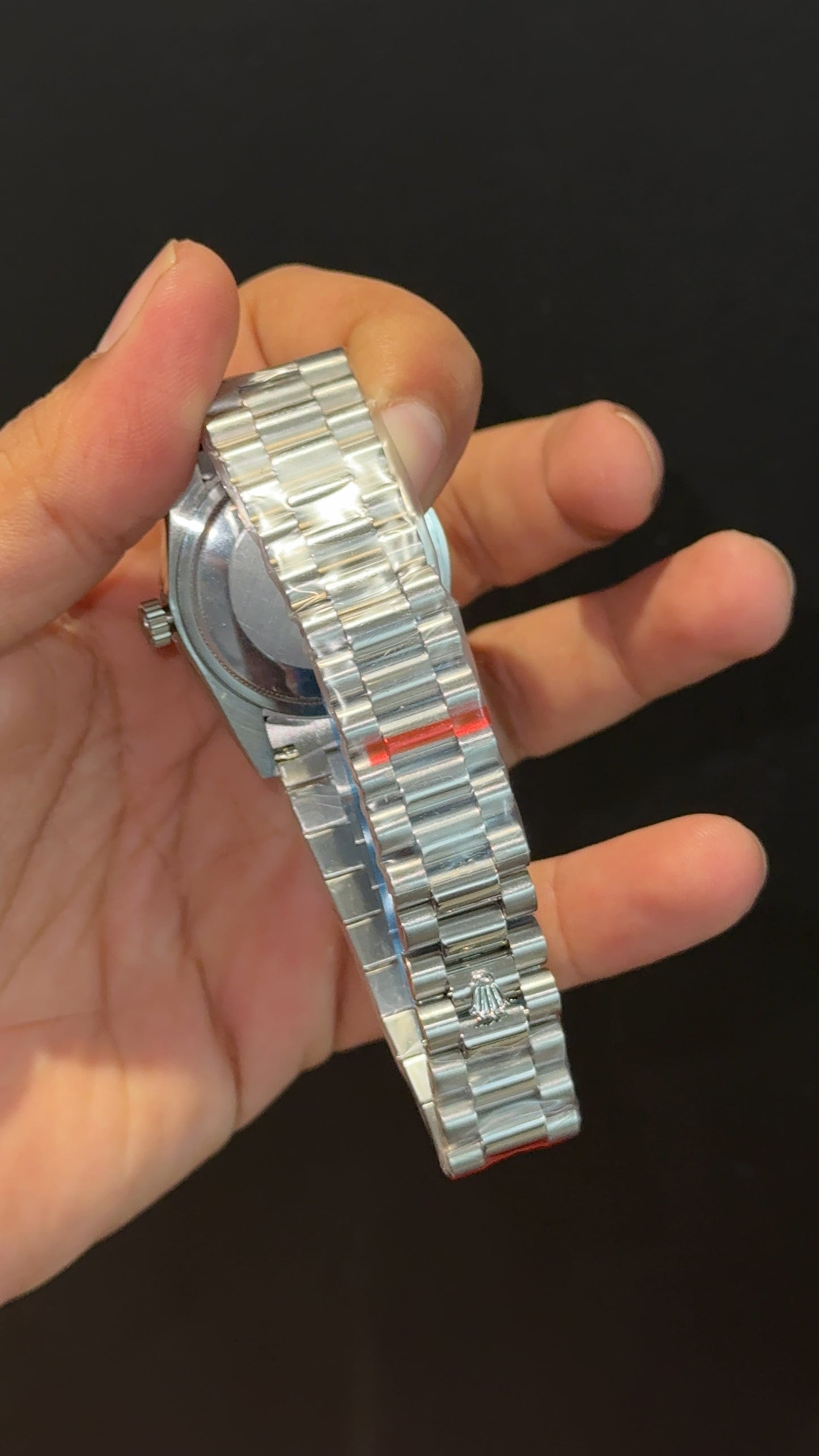Datejust | 36mm | Silver President Chain | Purplish Dial