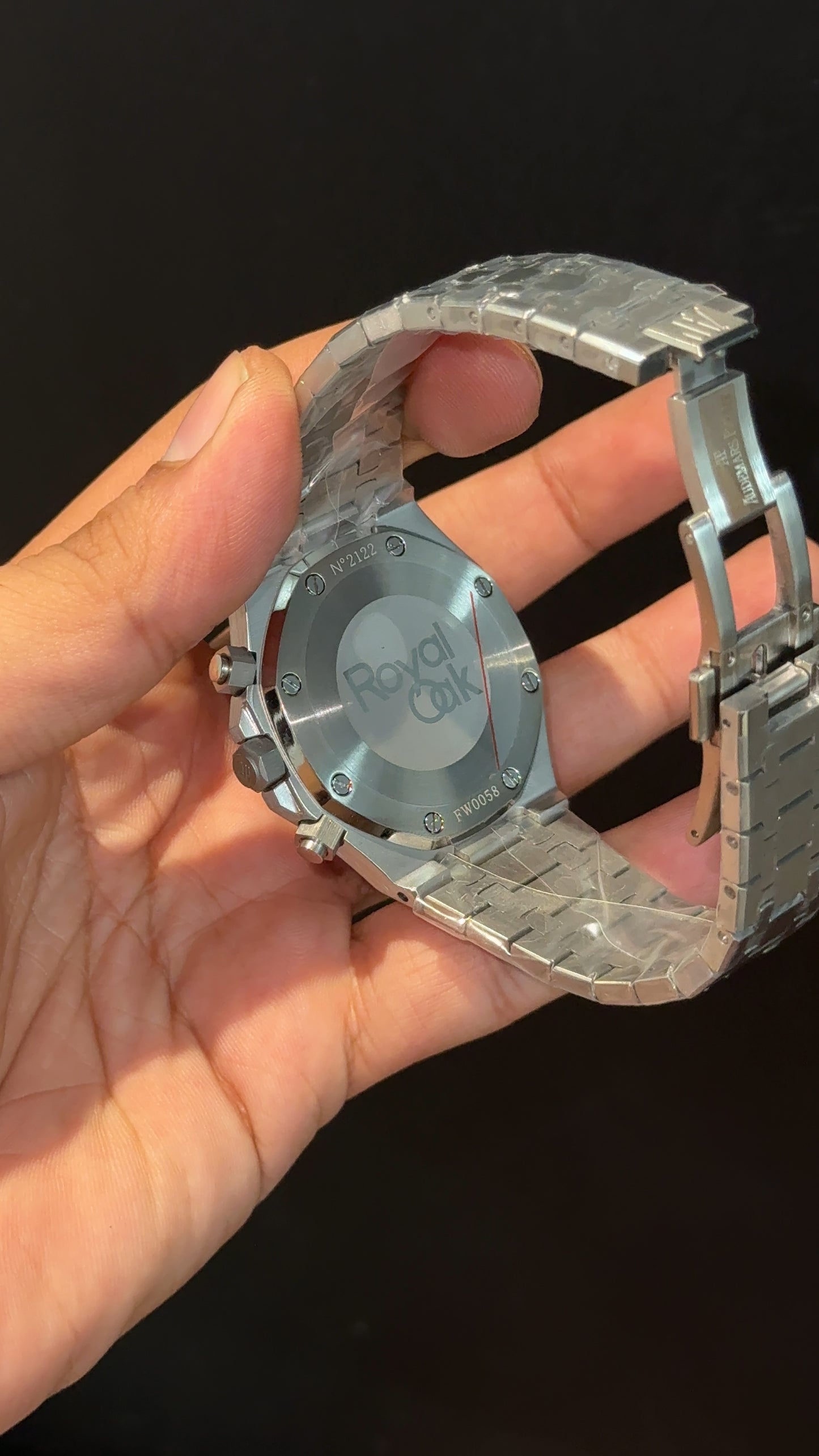 AP | Silver Chain | Silver Chrono | Black Dial