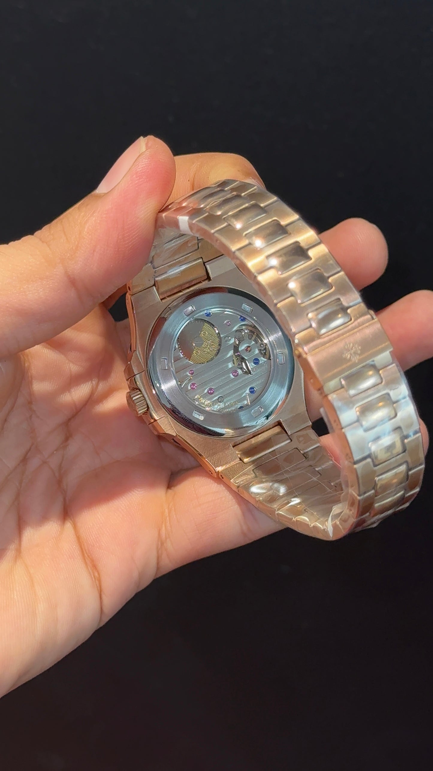 Pp Auto | Moonphase | Rose Chain | Sub Dark Grey Dials