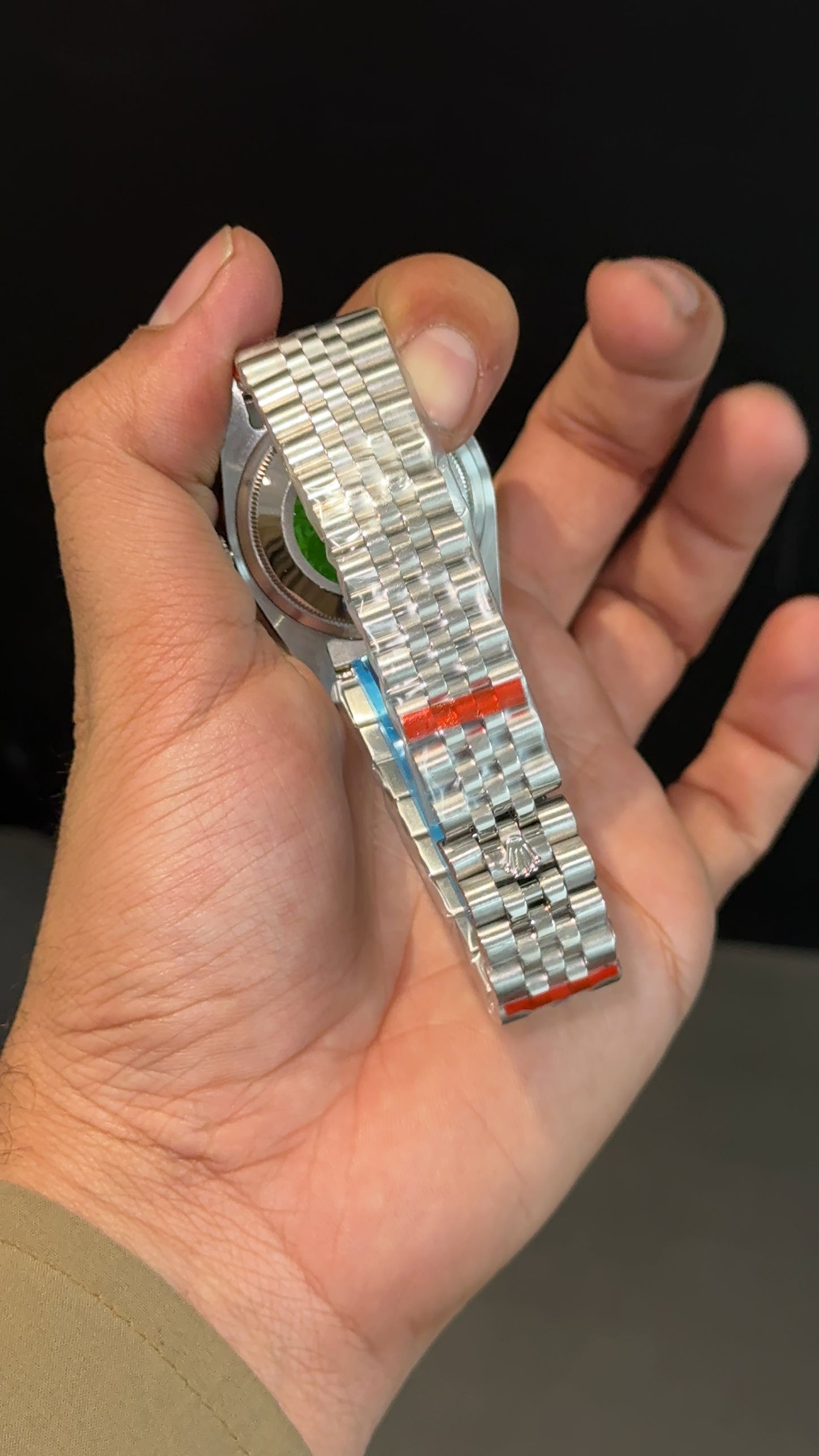 DateJust | 36mm | Silver Chain | Green Dial