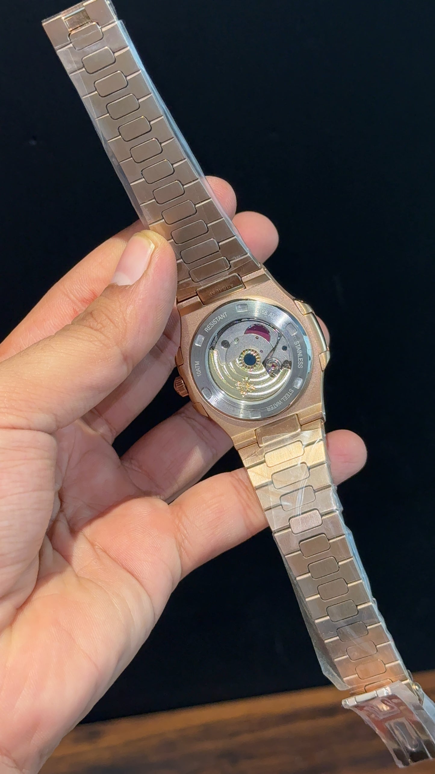 PP Auto | Rose Chain | Gradient Green Dial - twentyfour