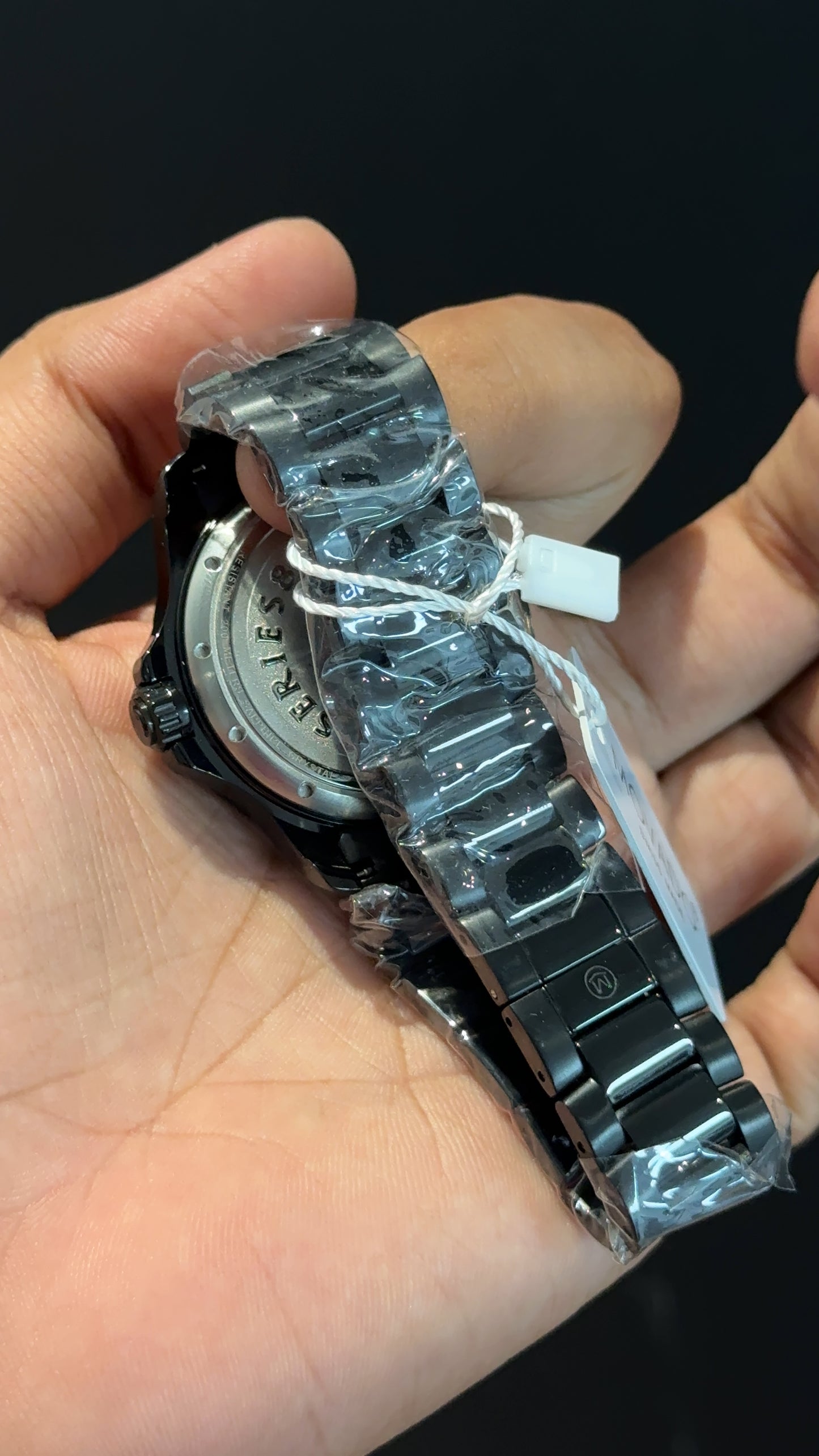 Movado |Black Chain | Black Plain Dial