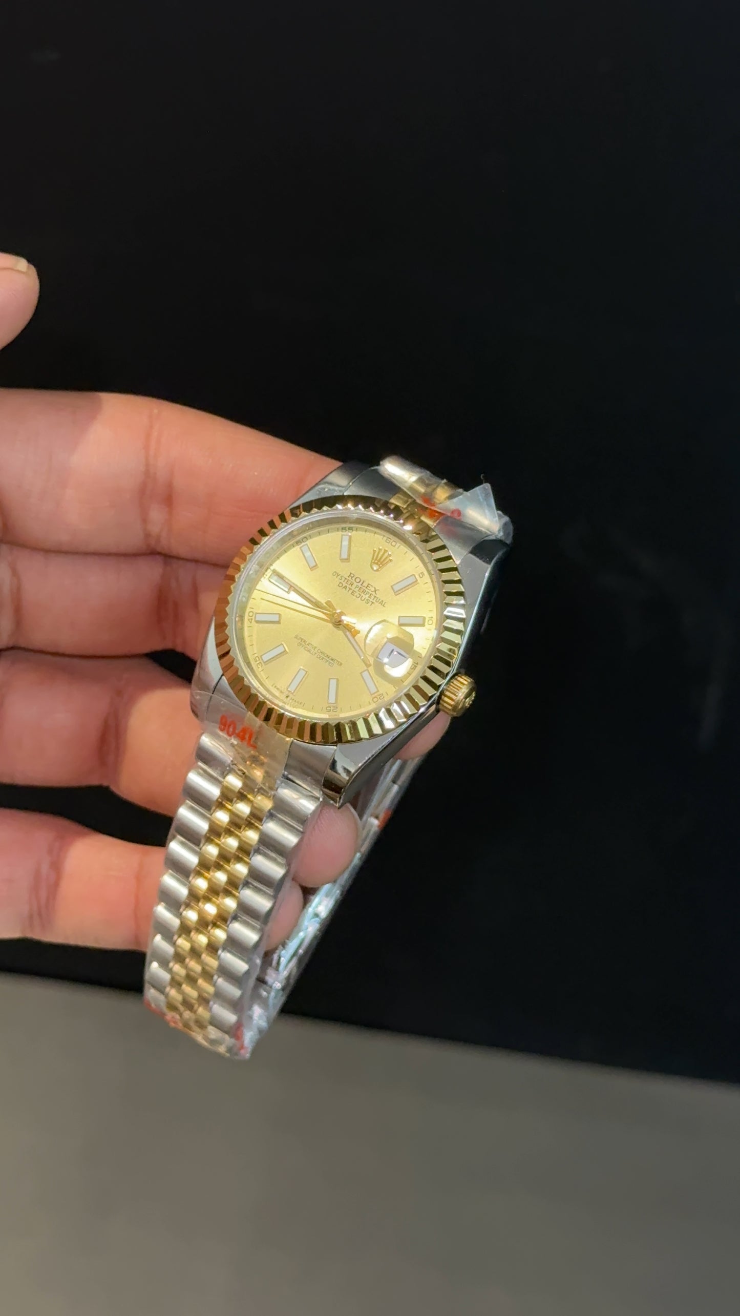 DateJust | 36mm | Gold Two Tone | Gold  Dial