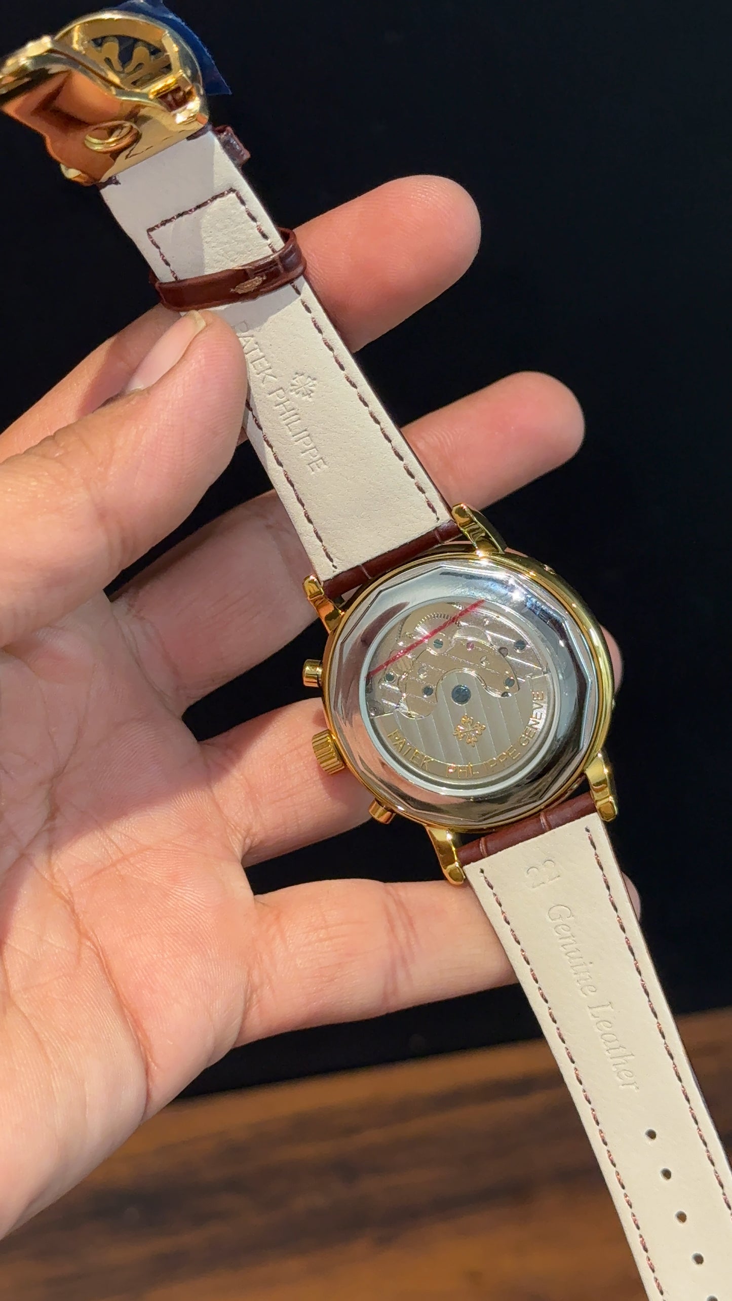 Patek Century | Auto | Gold Case | White Dial | Brown Leather Strap