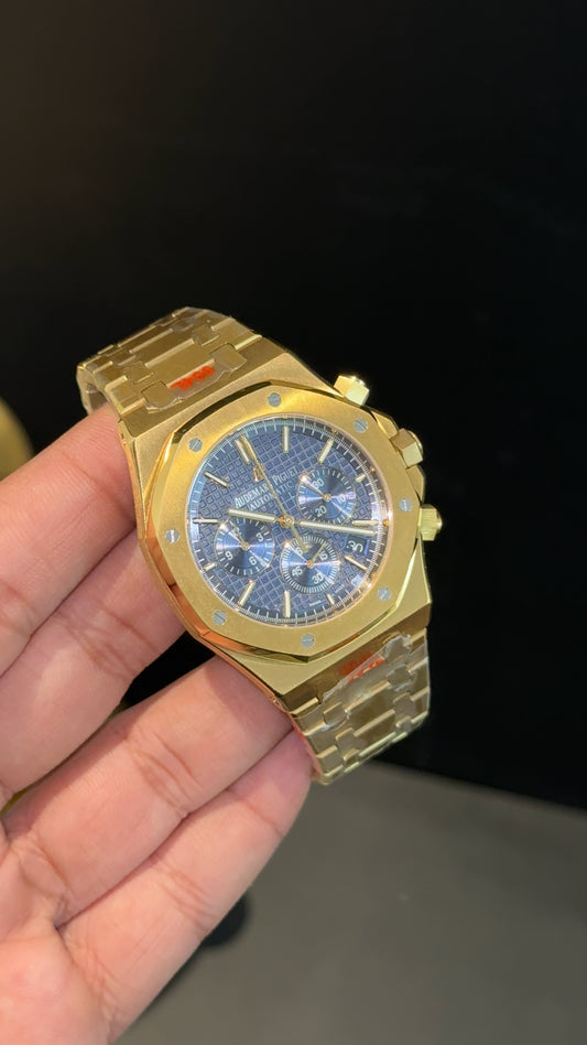 AP | Chrono | Gold Chain | Blue Dial