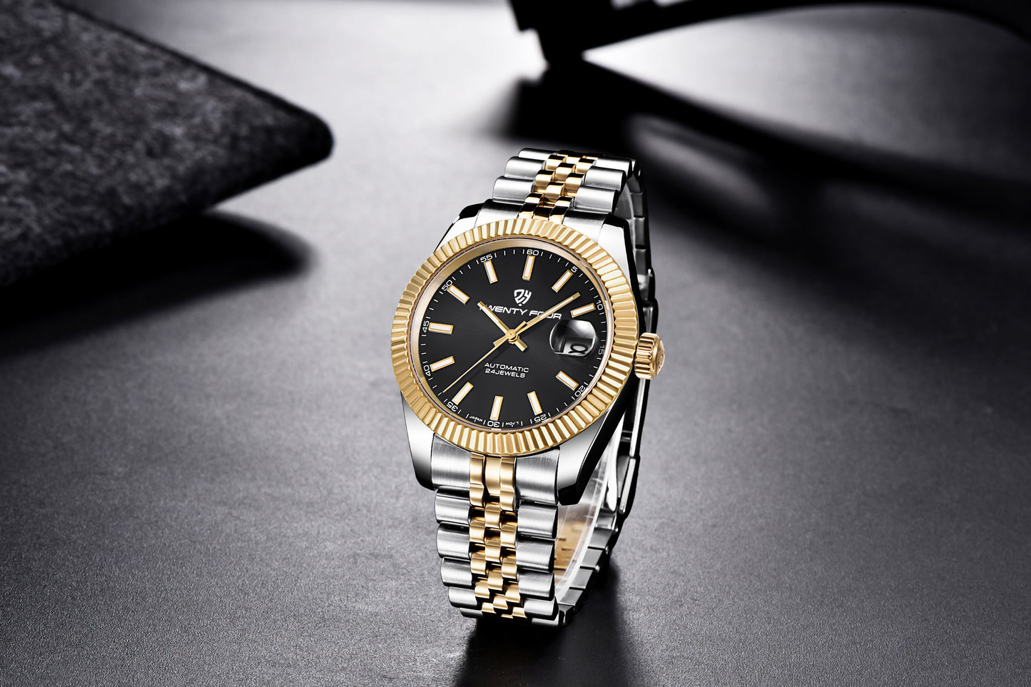 Twenty Four TF-2465 DateJust | Gold Two tone | Black Dial