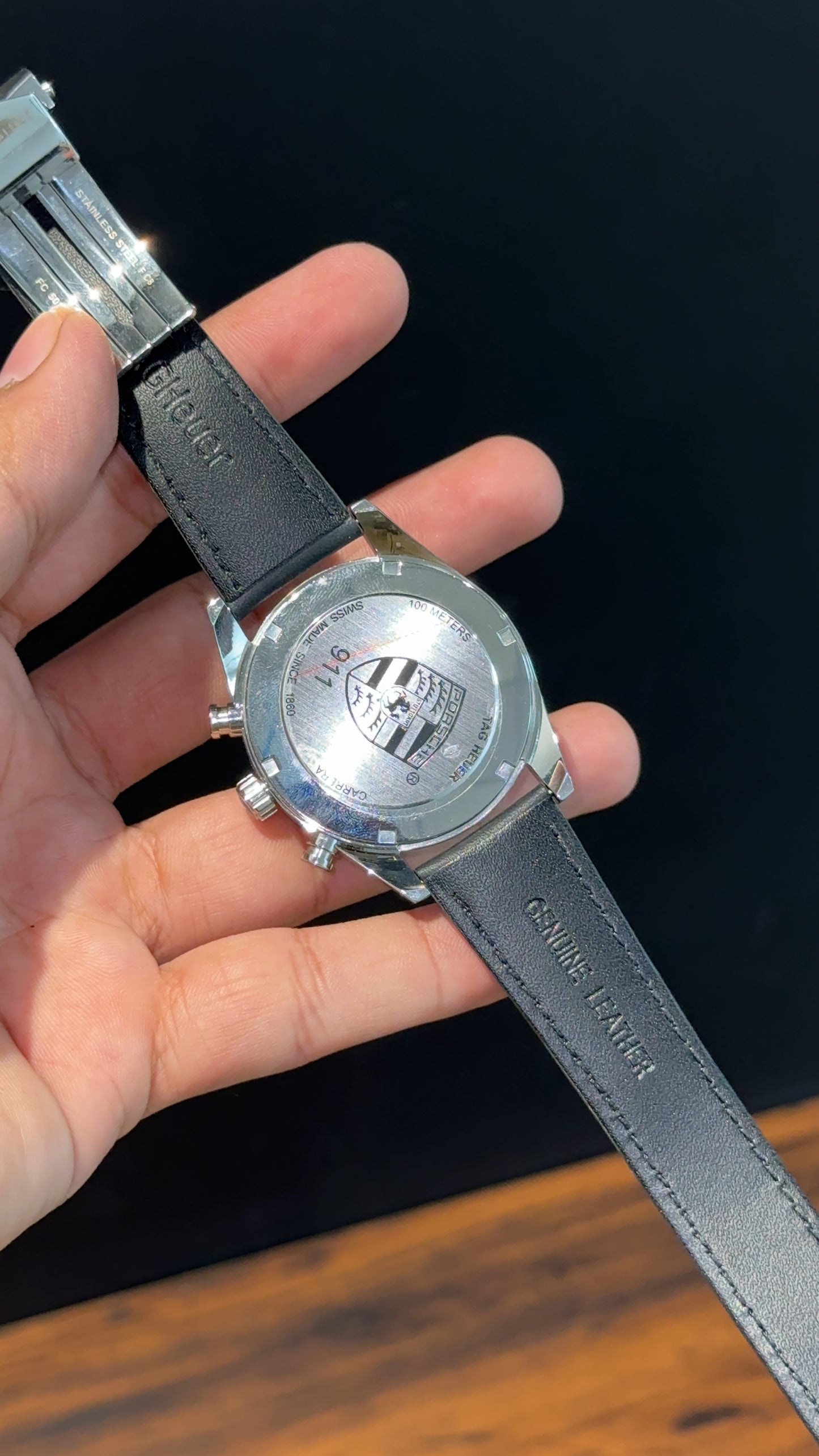 Tag Carrera | Black Strap | Silver Bezel | Black Chrono | Black Dial