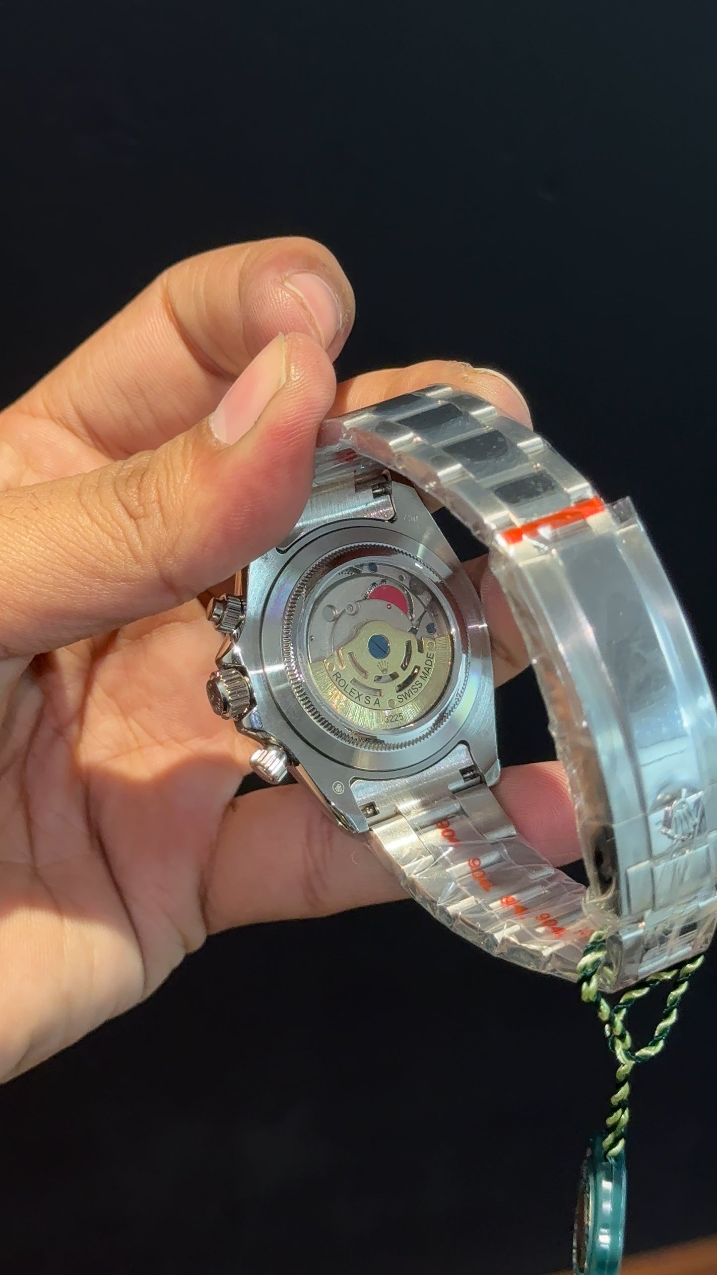 Daytona | Silver Chain | Chrono | Black Dial