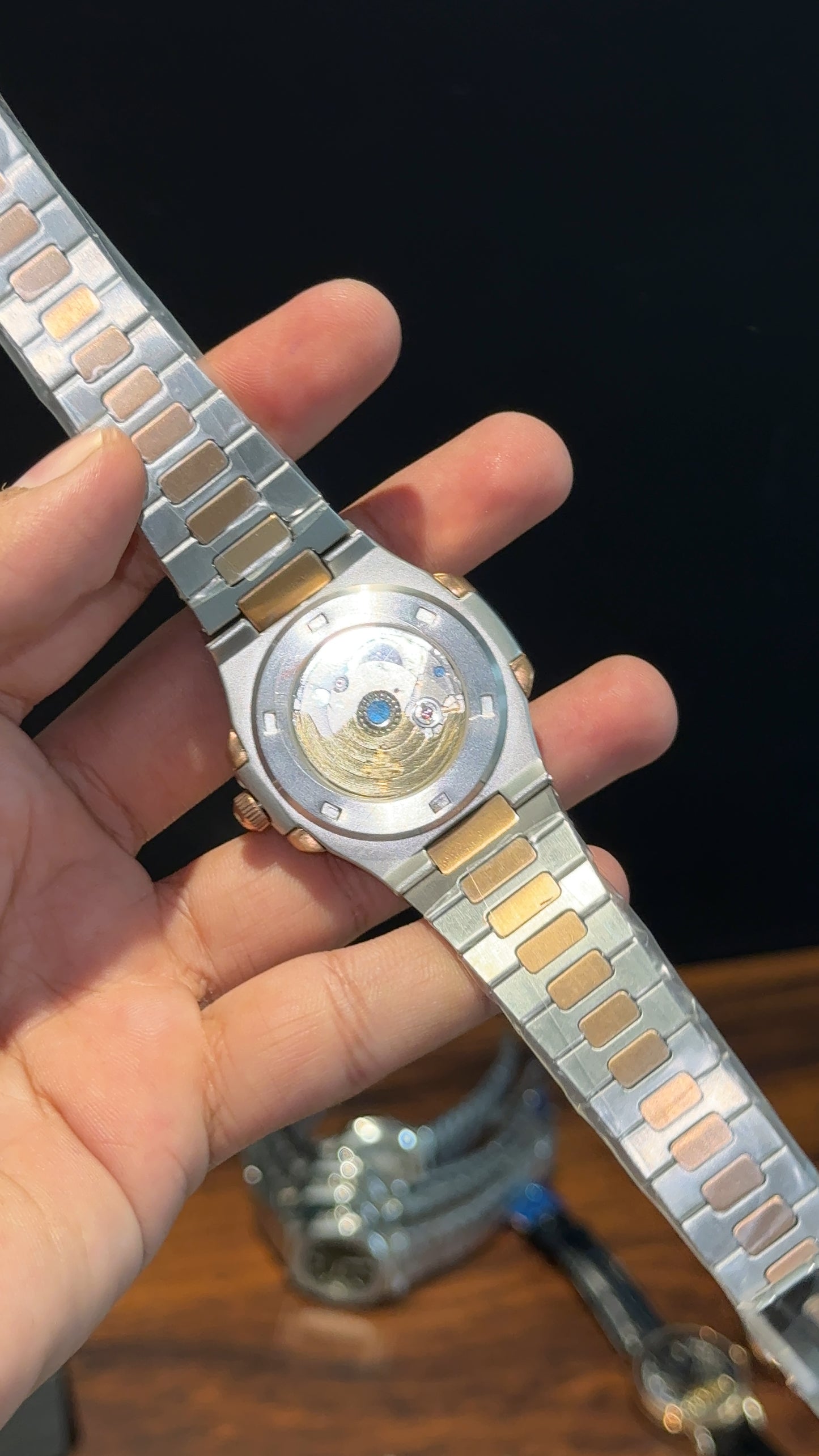 Pp Auto | Rose Two Tone | Grey Dial