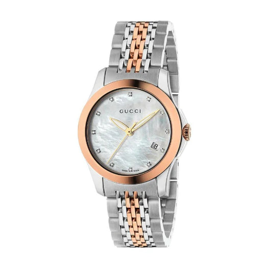 Gucci Women’s | Quartz Stainless Steel Mother of Pearl Dial 27mm YA126514