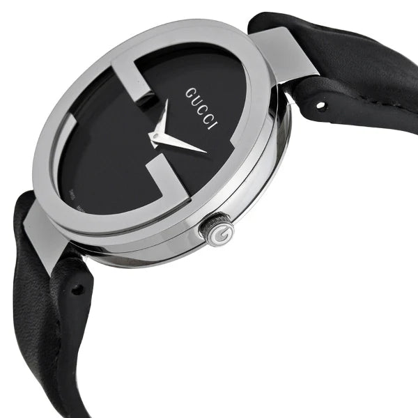 Gucci Women’s | Quartz Black Leather Strap Black Dial 37mm YA133301