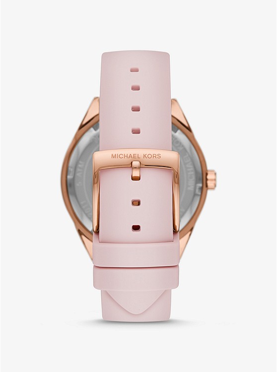 Michael Kors Women’s Silicone Strap Pink Dial 40mm MK6946